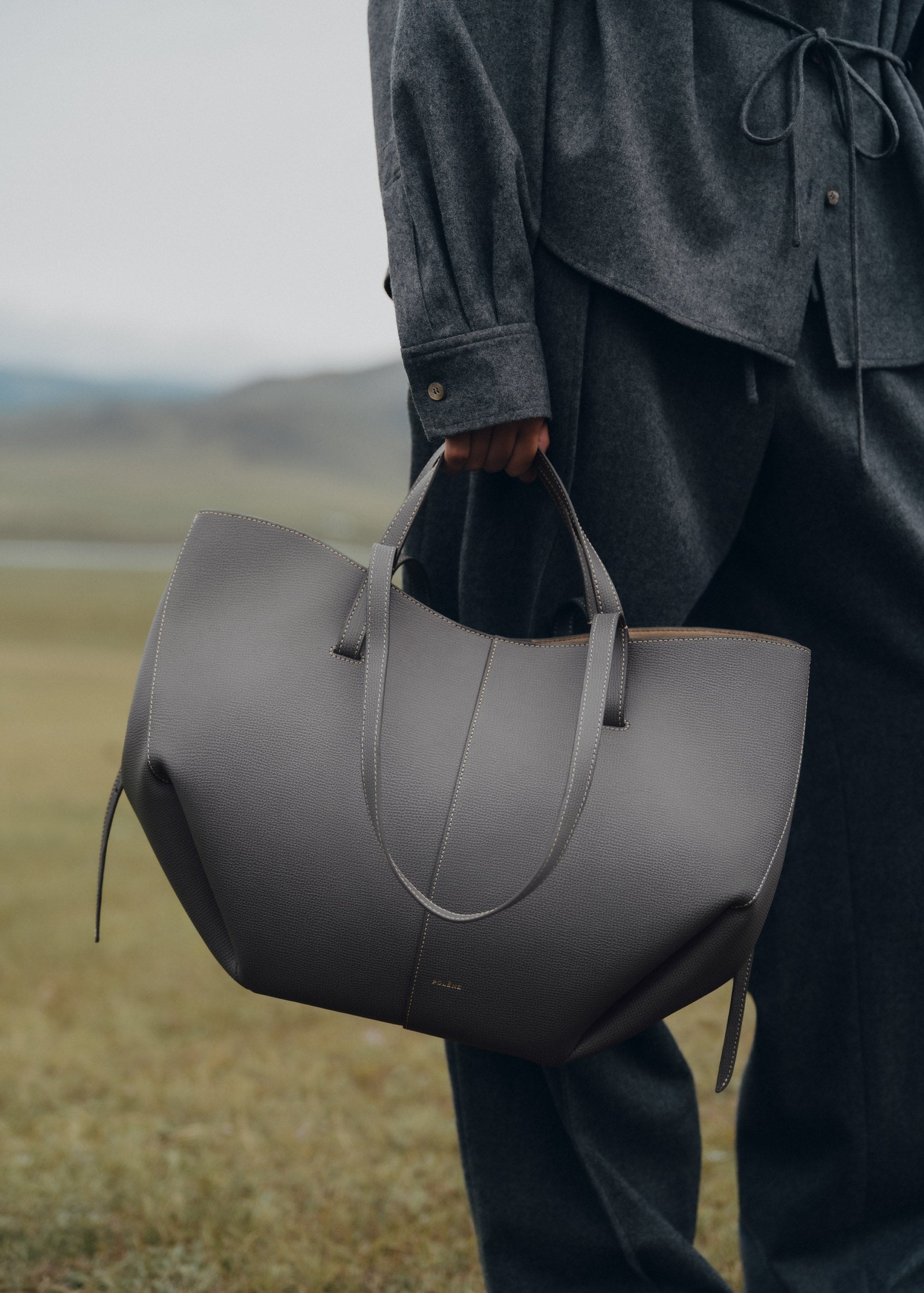 Cirelle Tote Çanta - Taş gri