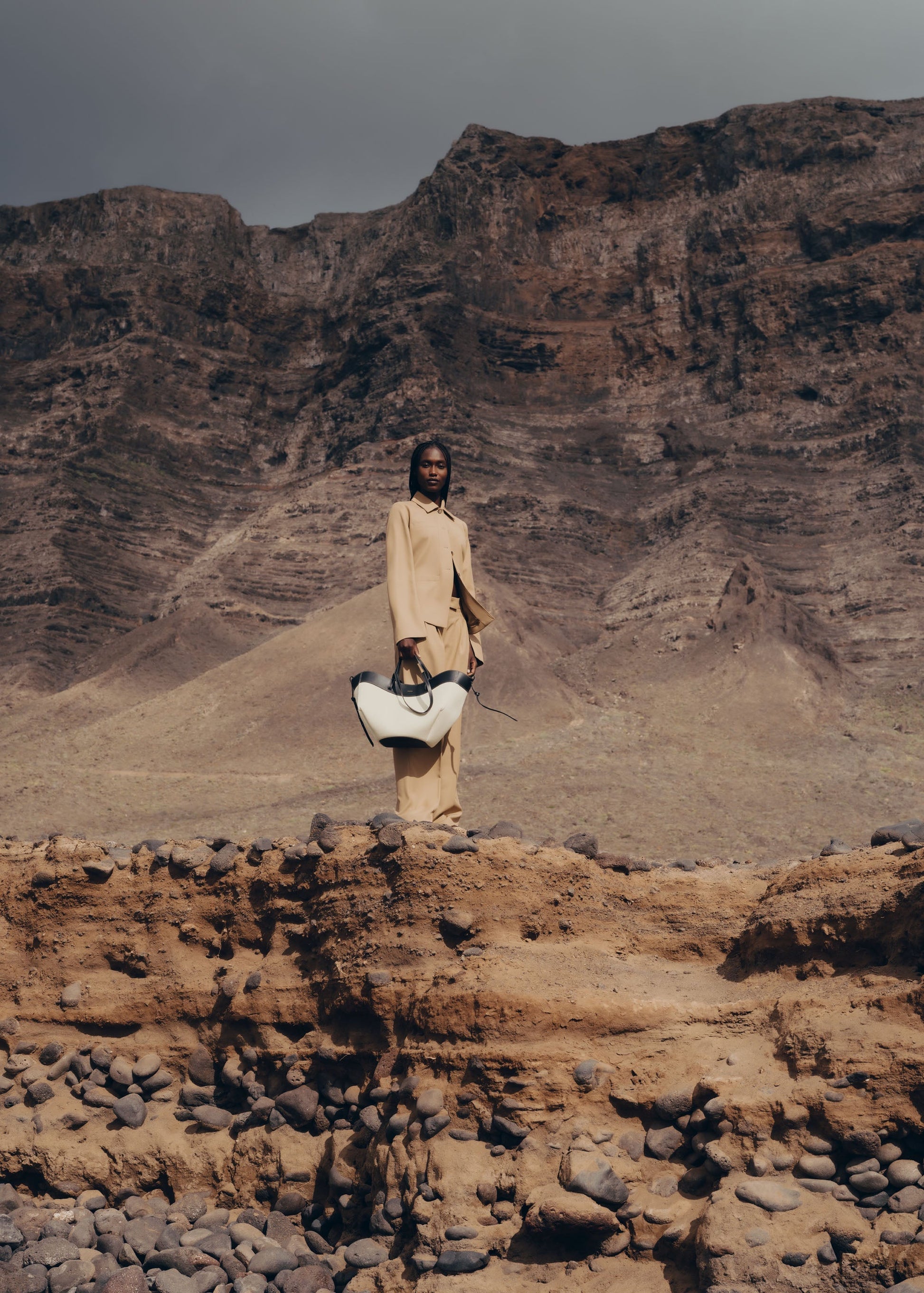 Cirelle Tote Çanta - Beyaz/Siyah