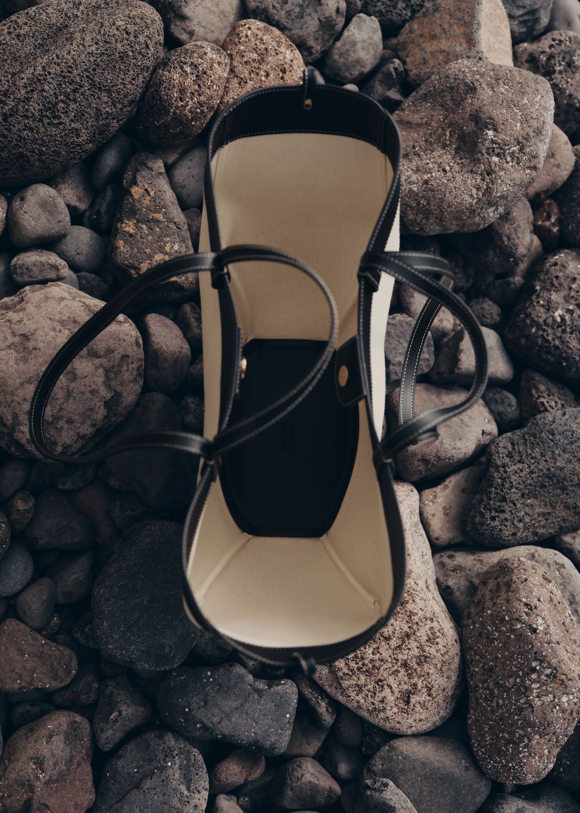 Cirelle Tote Çanta - Beyaz/Siyah