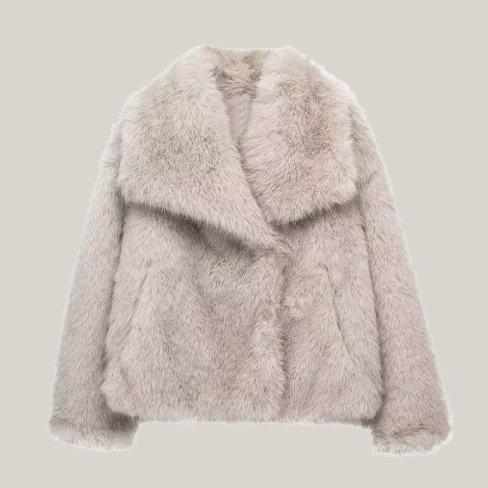 Büyük Yaka Kürk Ceket