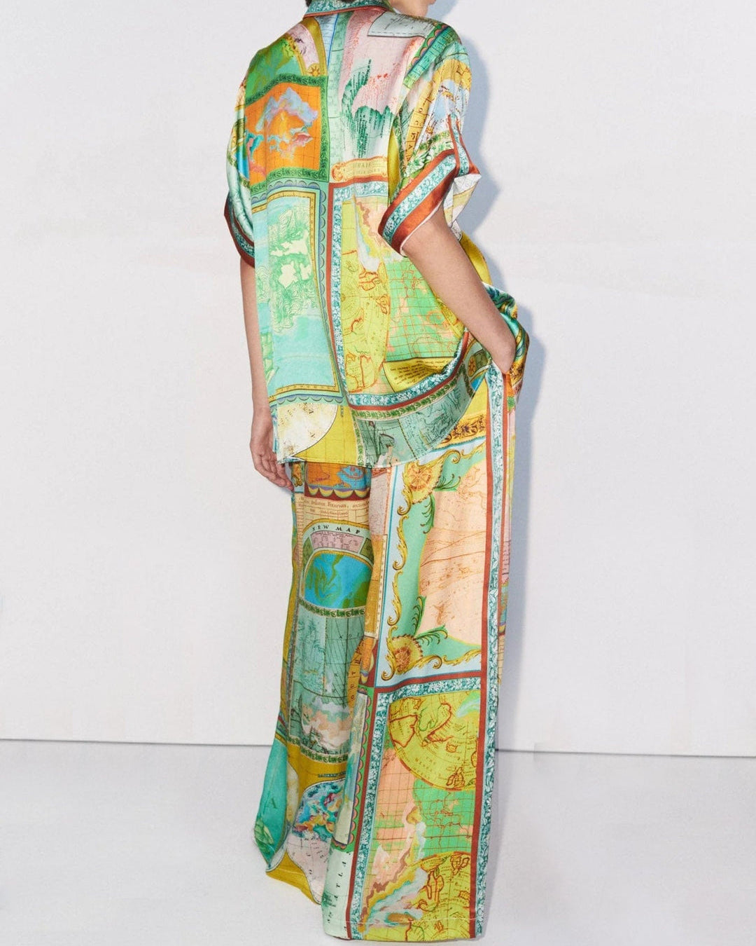 Voyagera Harita Desenli Gömlek