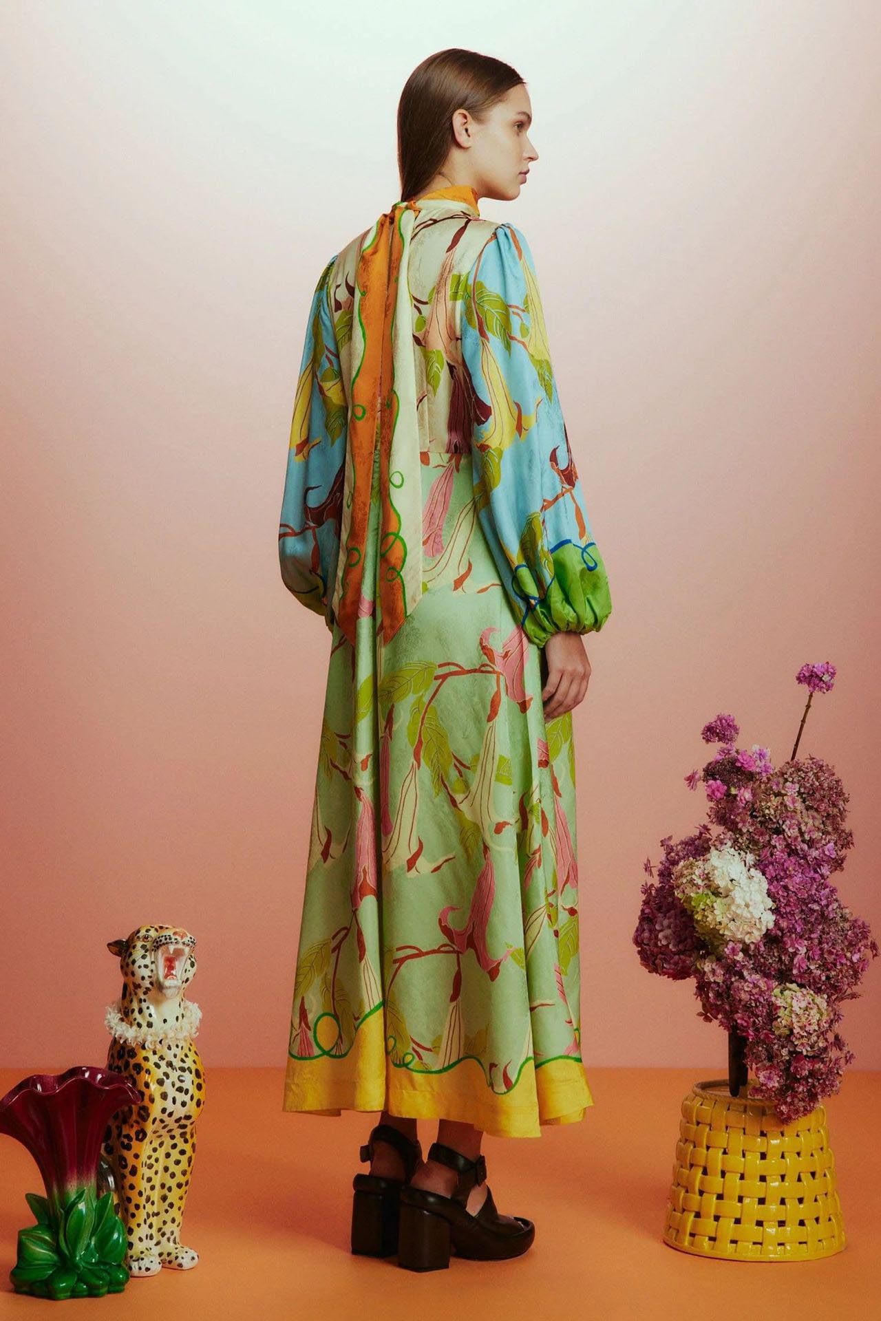 Botanic Reverie Maxi Elbise