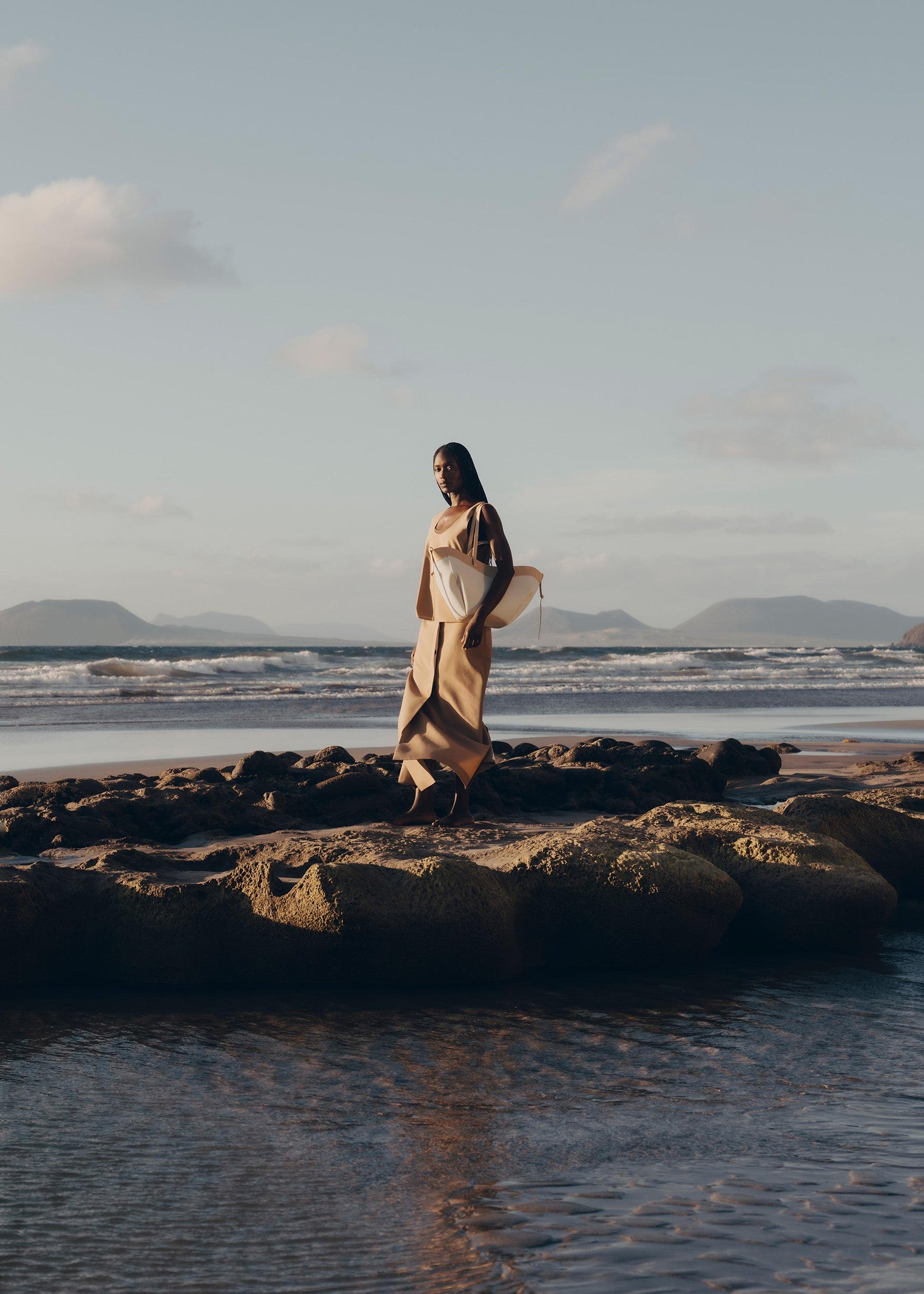 Cirelle Tote Çanta - Beyaz/Bej