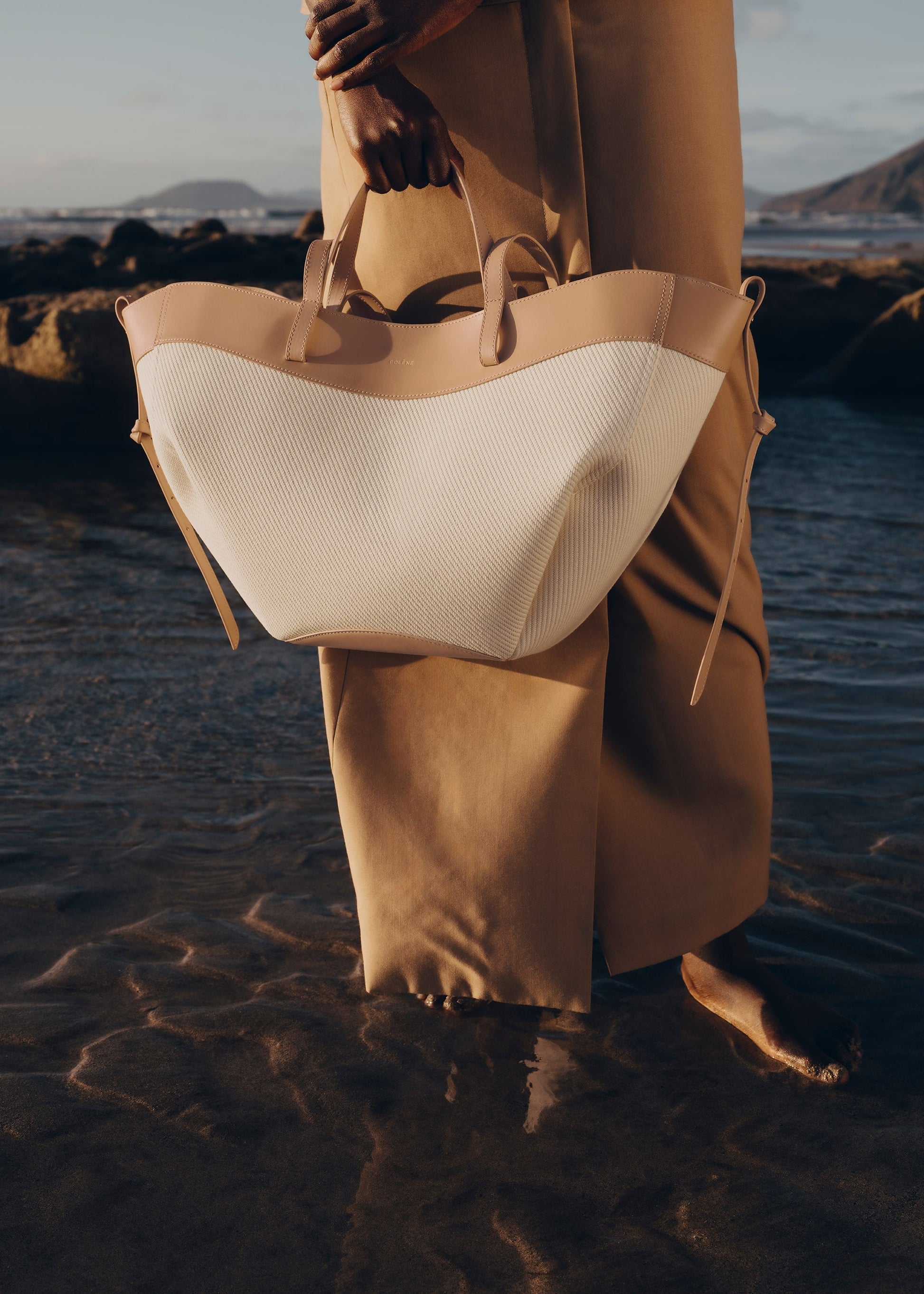 Cirelle Tote Çanta - Beyaz/Bej