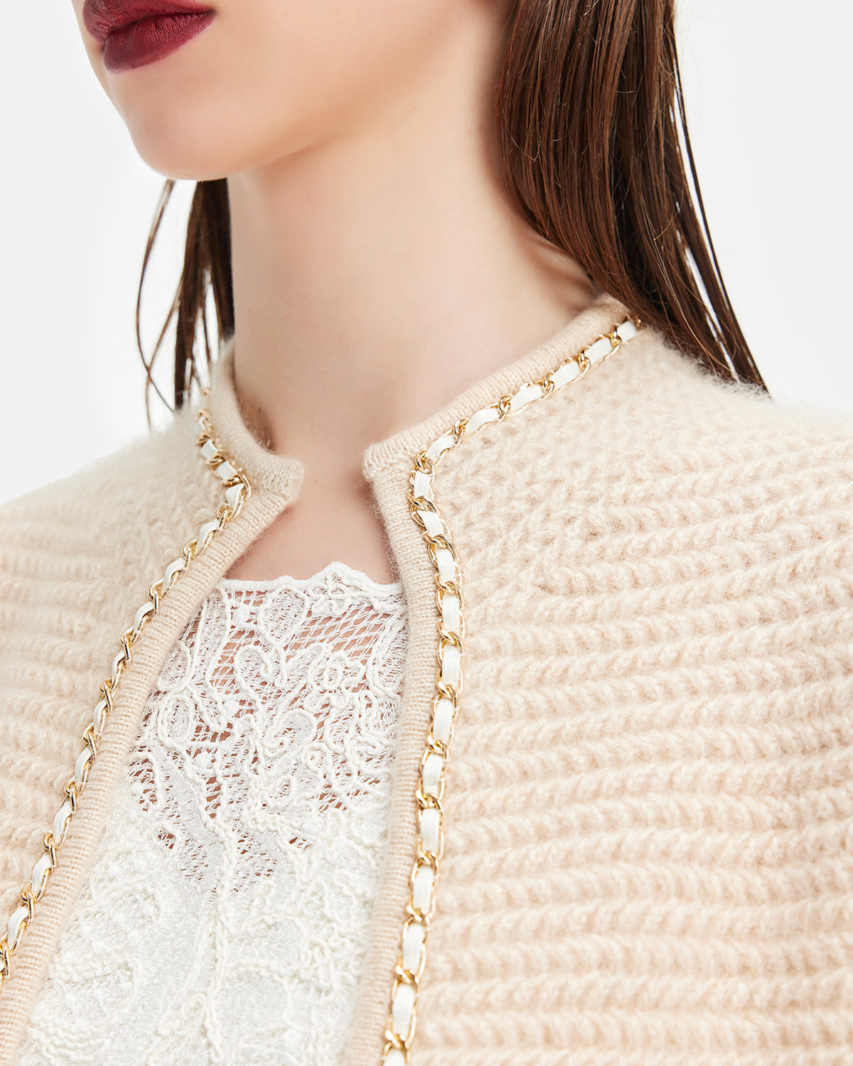 Elişi Zincirli Tığ Ceket