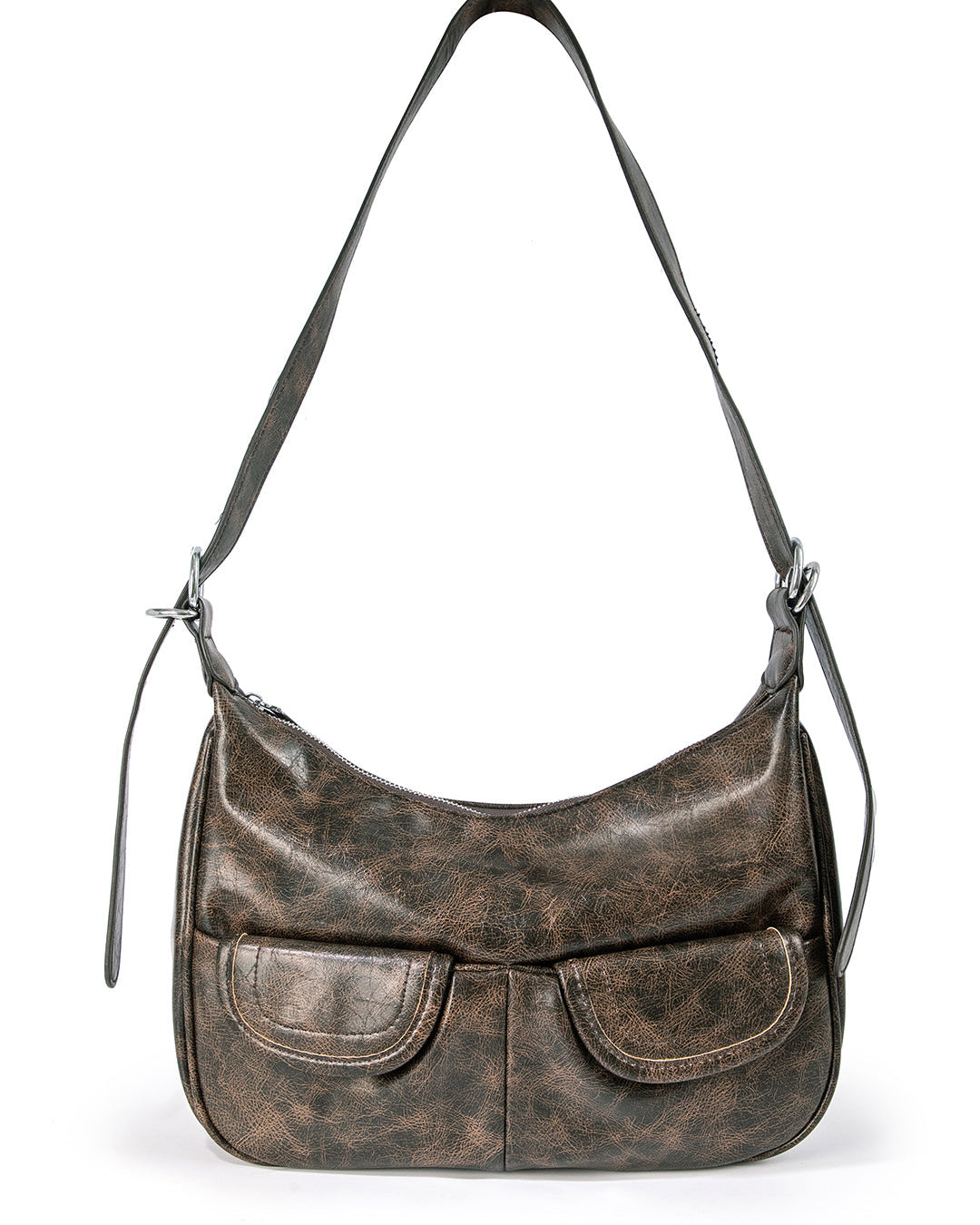 Vintage Luxe Eskitme Omuz Çantası