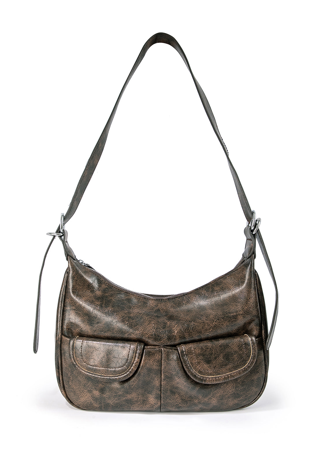 Vintage Luxe Eskitme Omuz Çantası