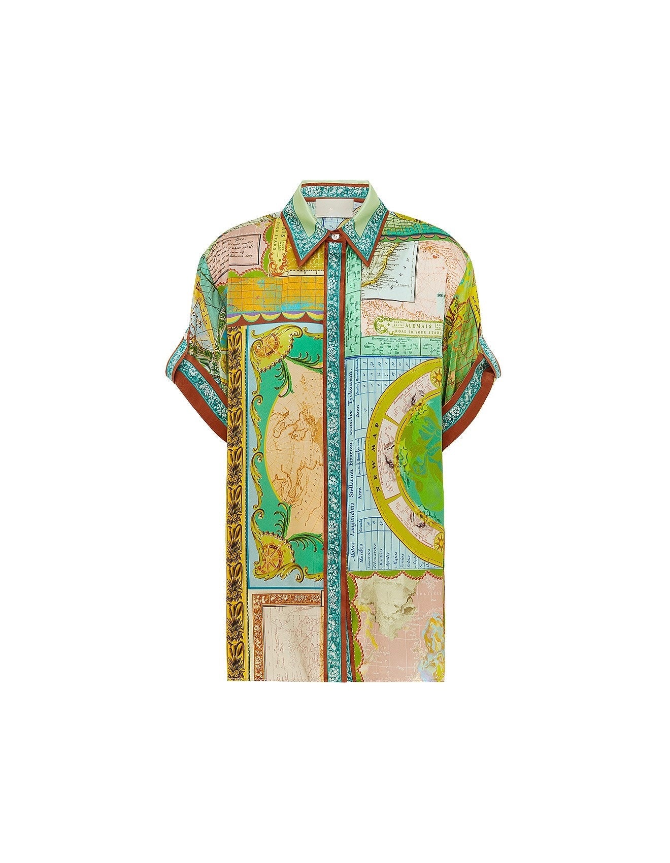 Voyagera Harita Desenli Gömlek