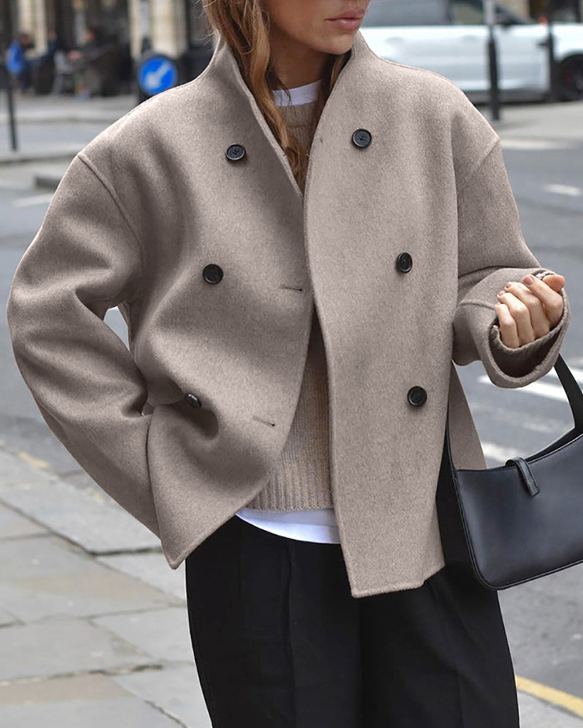 Büyük Boy Düğmeli Ceket