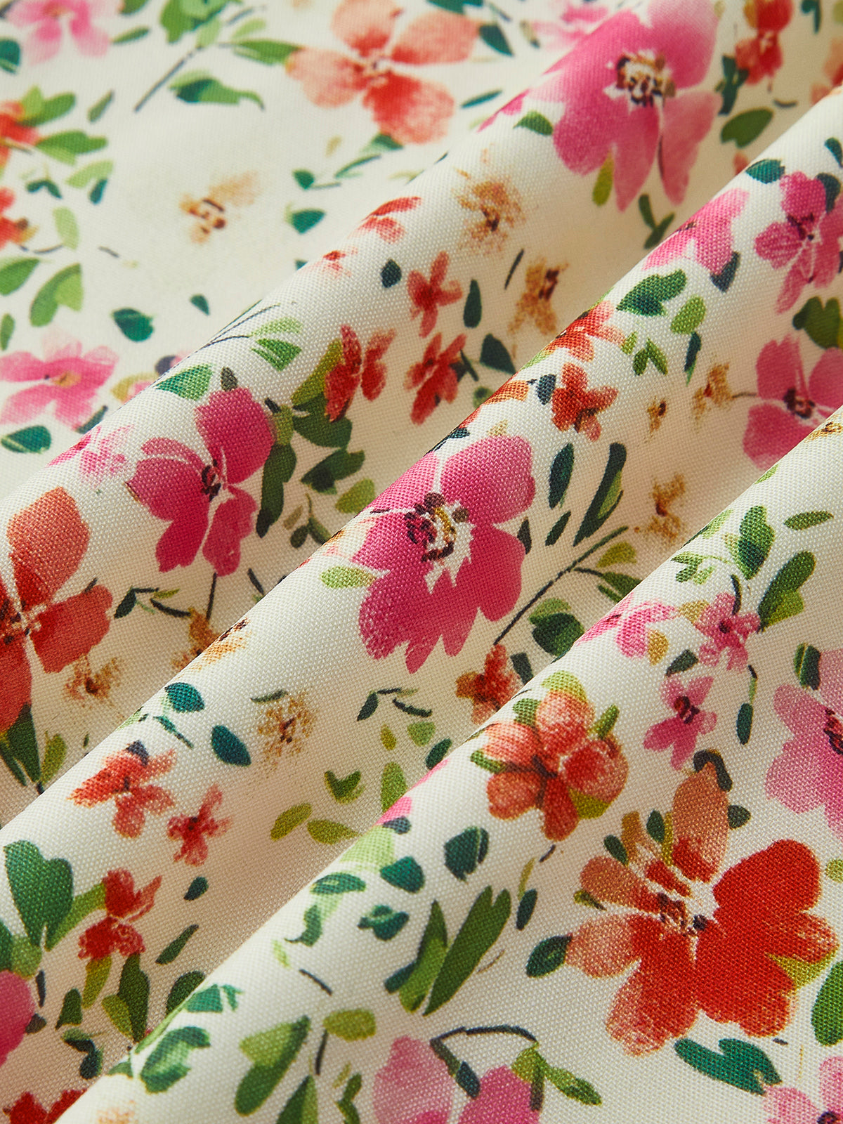 Çiçek Desenli Midi Elbise