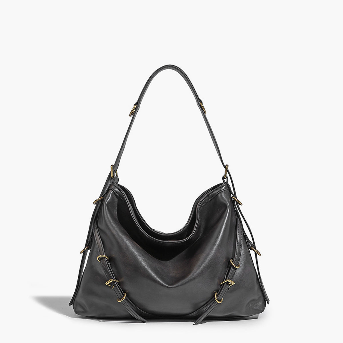 Büyük Toka Detaylı Omuz Çantası