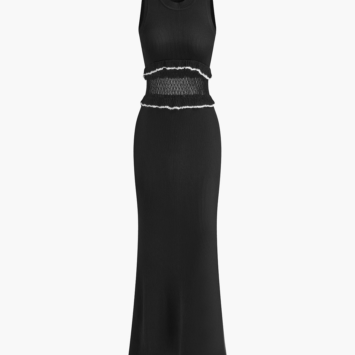 Şeffaf Ham Hem Kolsuz Kazak Elbise