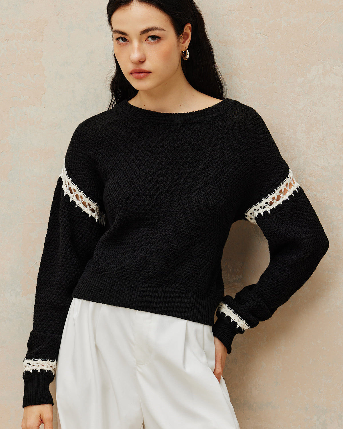 Patchwork Tasarım Kazak