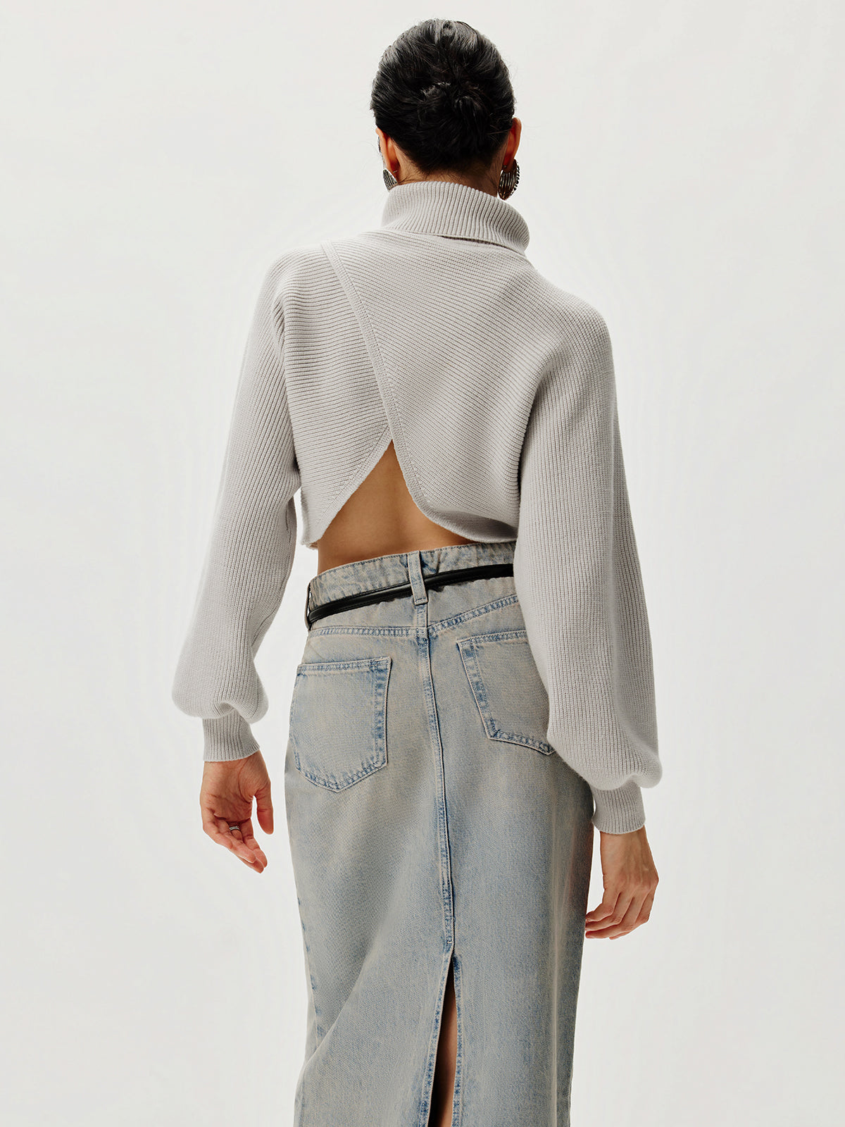 Turtleneck Yarasa Kol Kazak