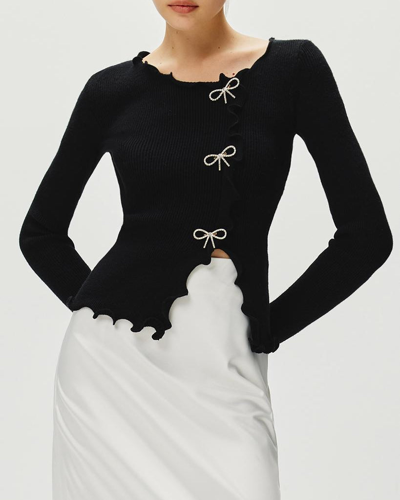 Yapay Elmas Fiyonk Marul Kenarlı Kazak