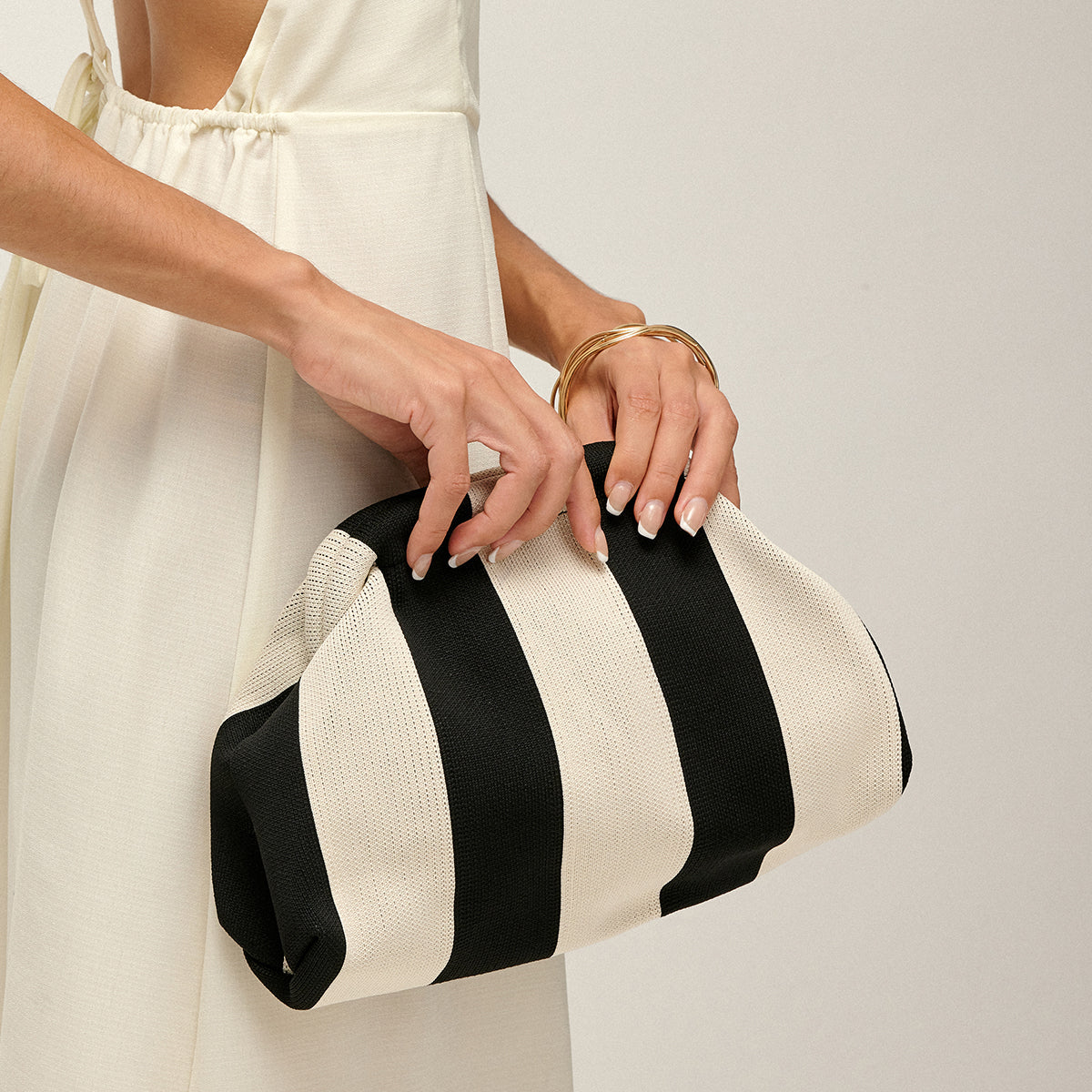 Stripe Elegance Çizgili Çanta