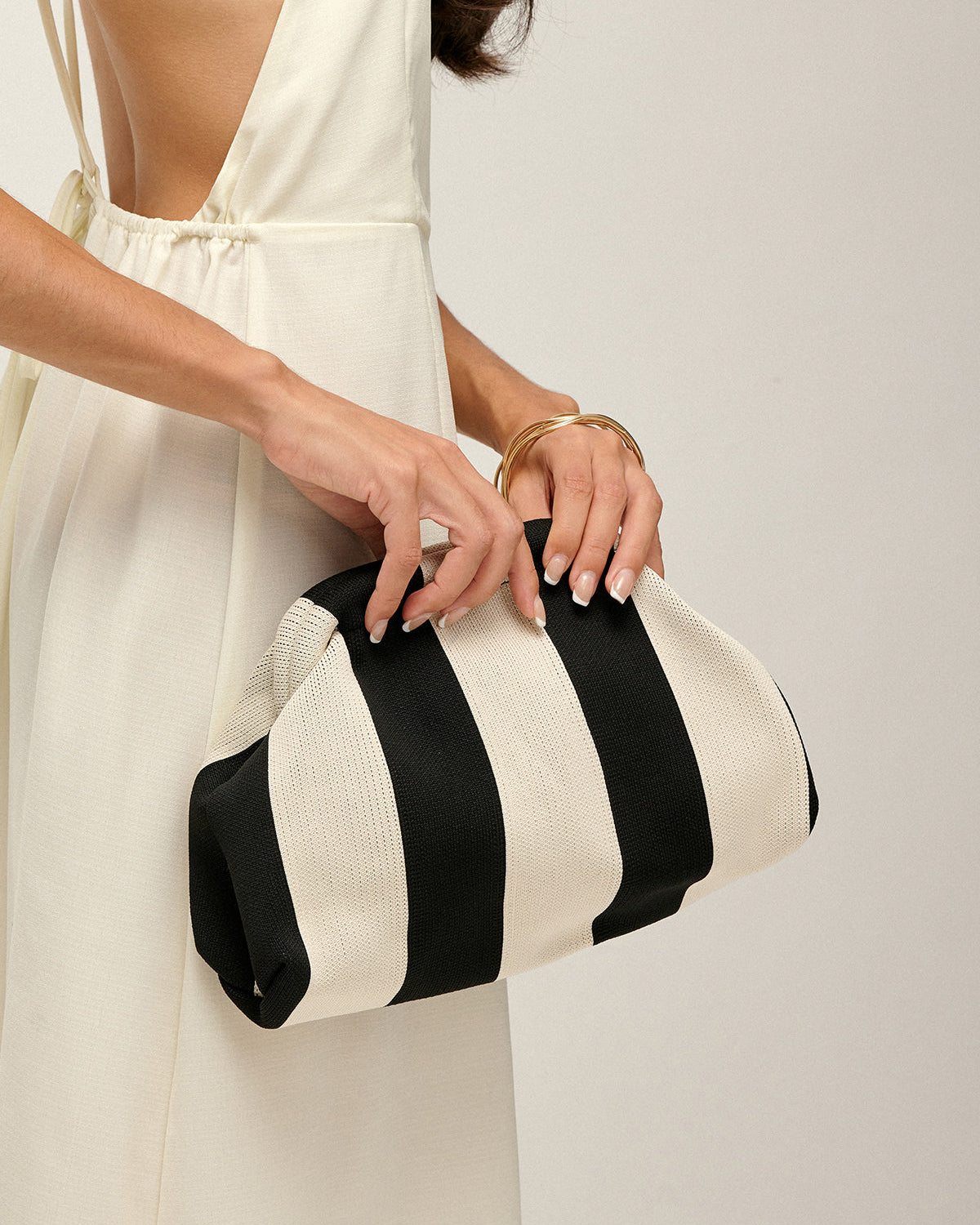 Stripe Elegance Çizgili Çanta