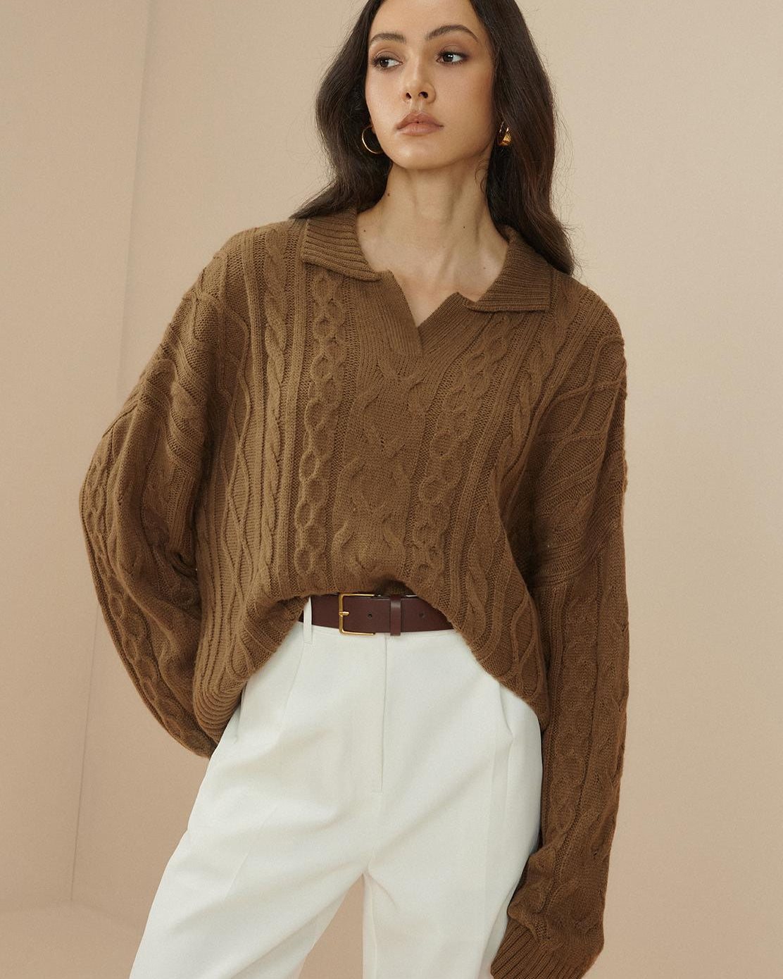 Büyük Yakalı Kablo Kazak