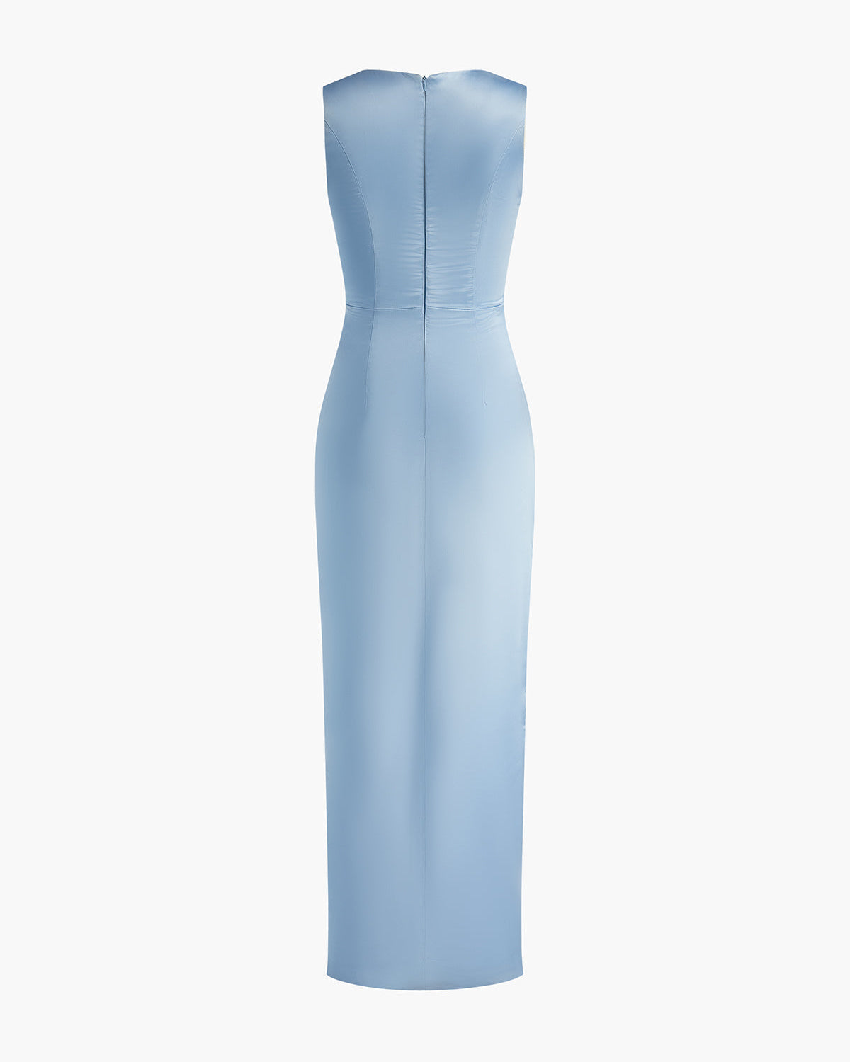 Marul Kesimli Bölünmüş Tank Uzun Elbise