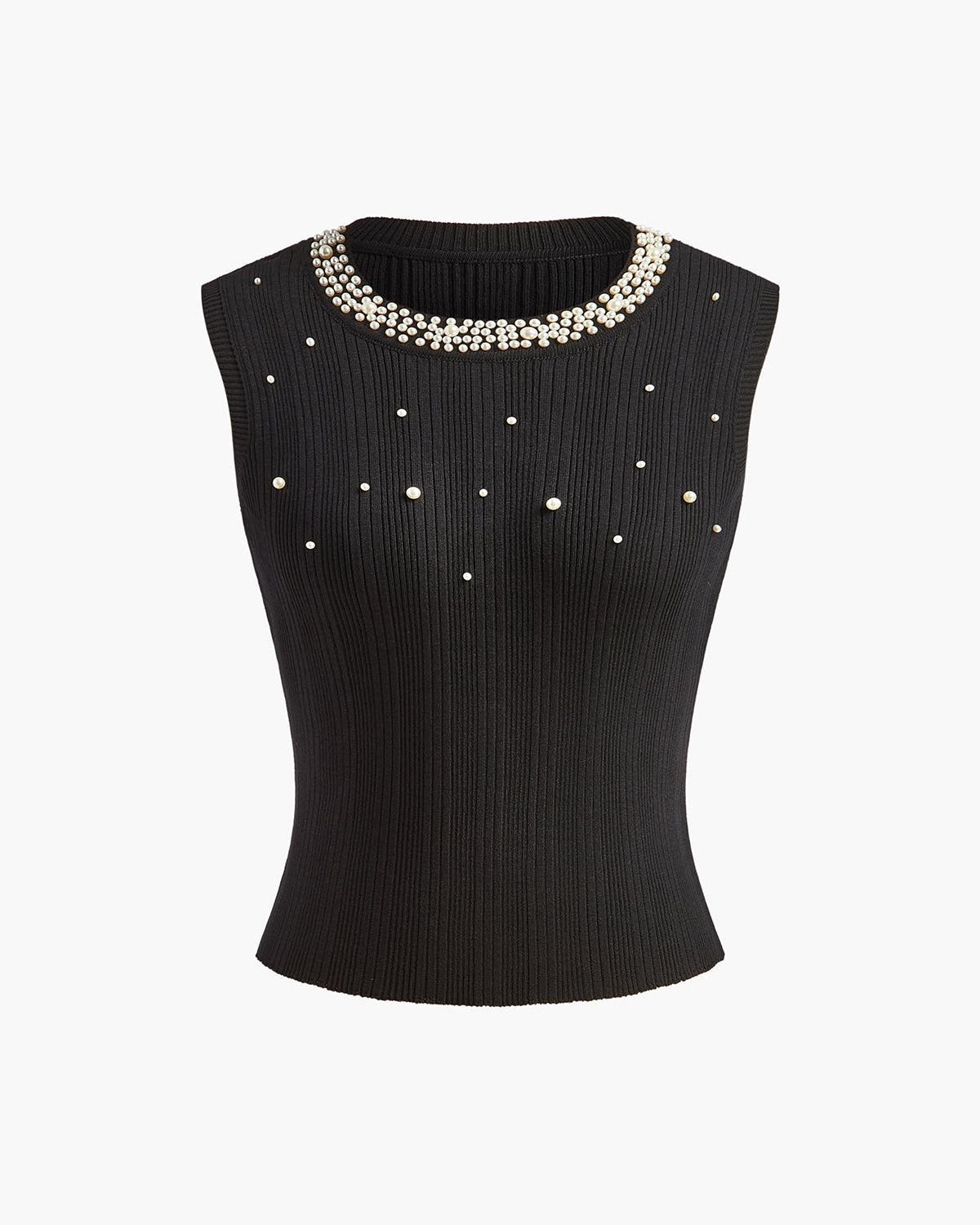 İnci Boncuklu Esnek Kazak Yelek