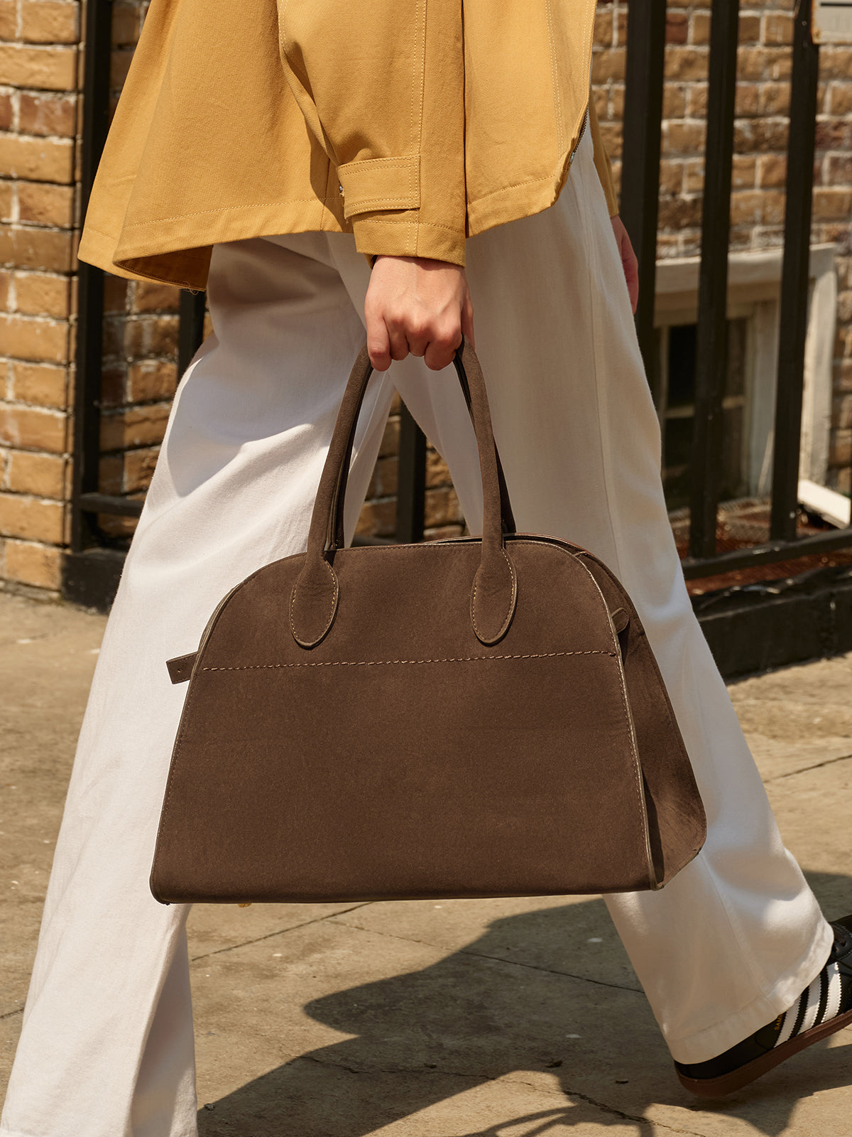 Terracota Grace Süet Çanta