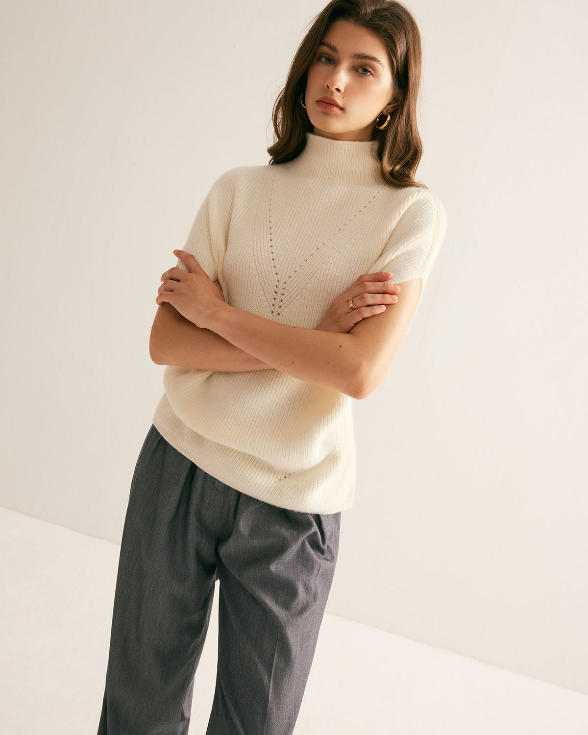 Şık Balıkçı Yaka Kazak Yelek