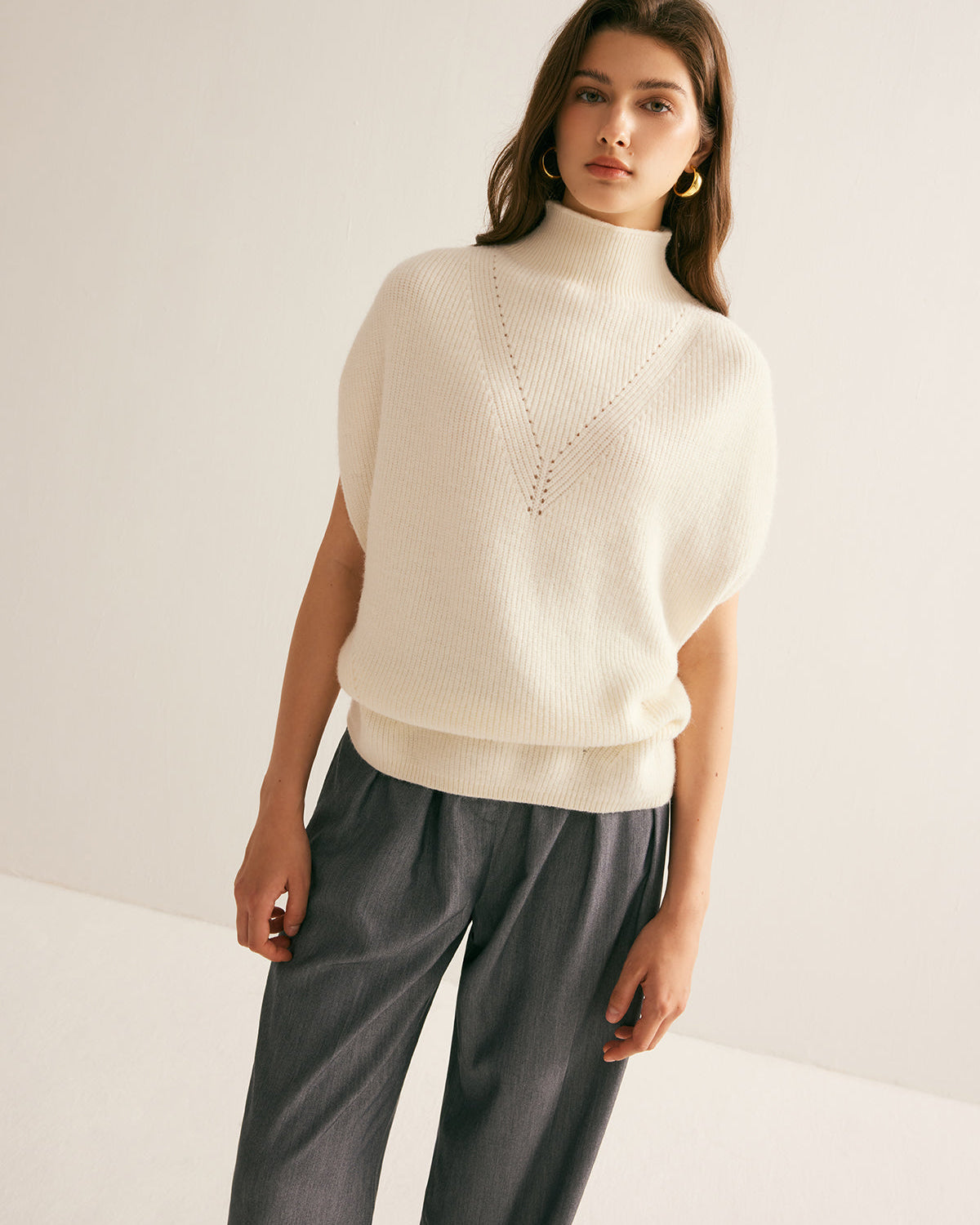 Şık Balıkçı Yaka Kazak Yelek