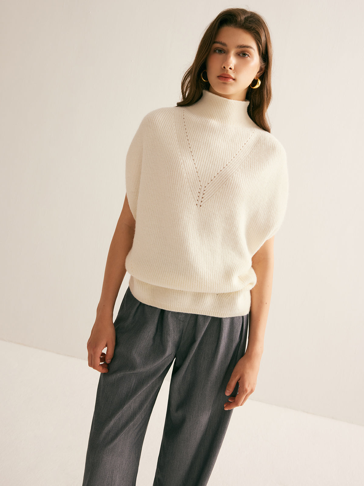 Şık Balıkçı Yaka Kazak Yelek