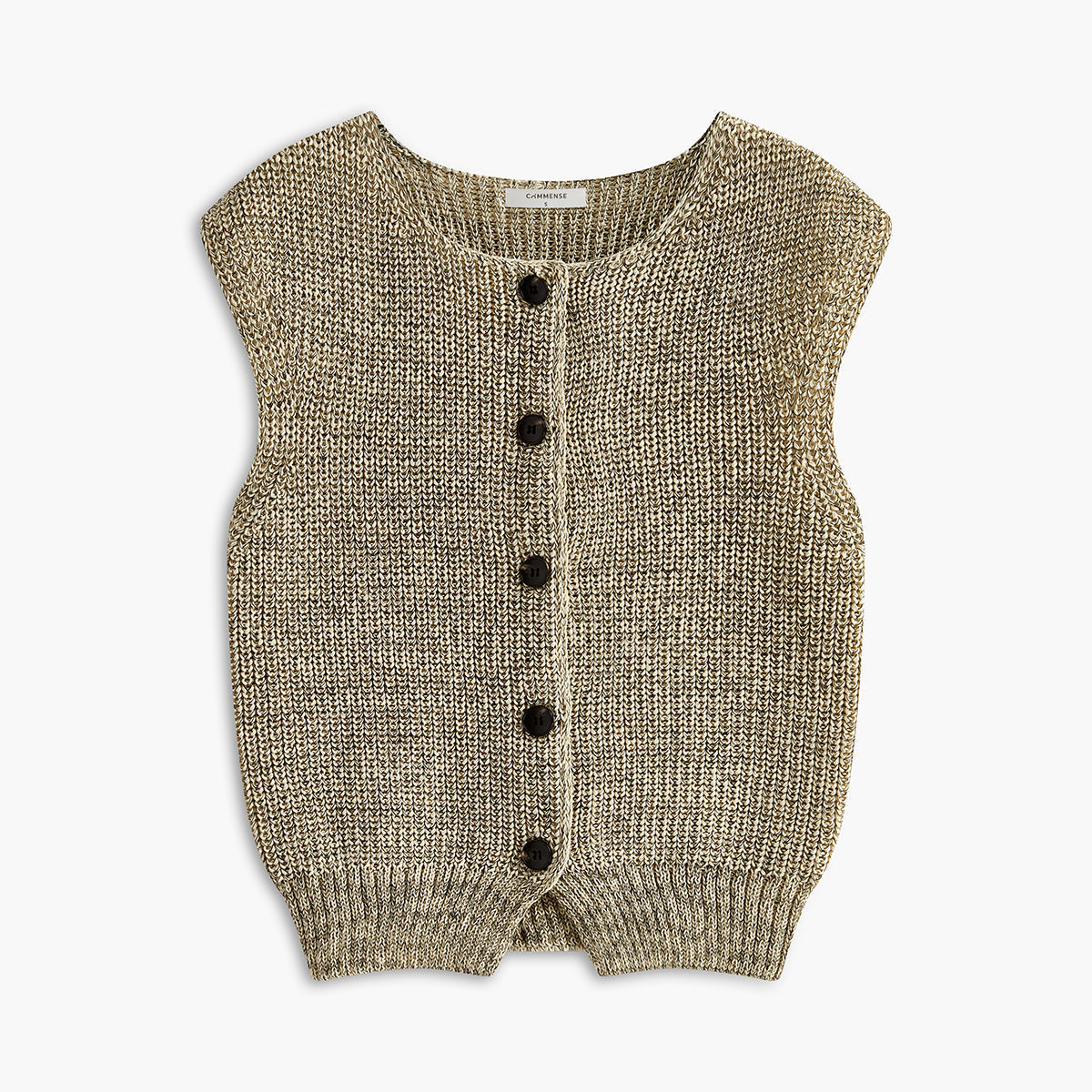 Göğüslü Yumuşak Kazak Yelek