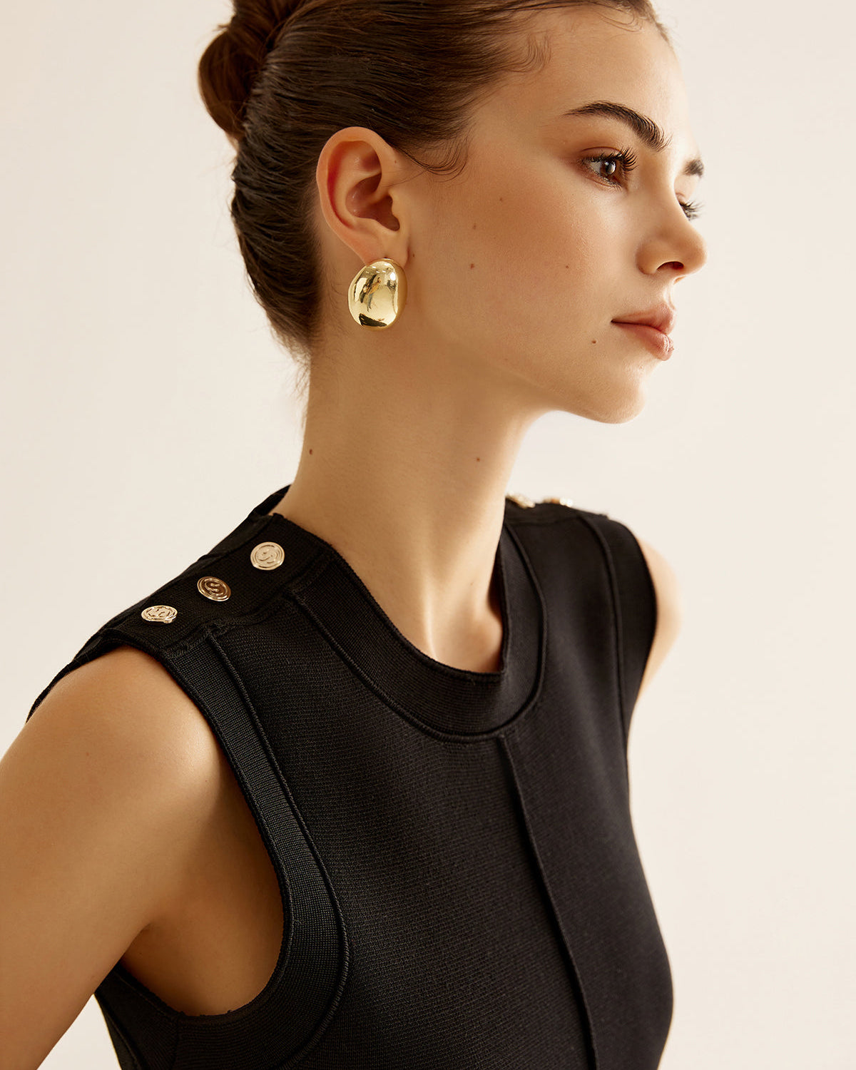 Kontrast Volanlı Kazak Tank Elbise