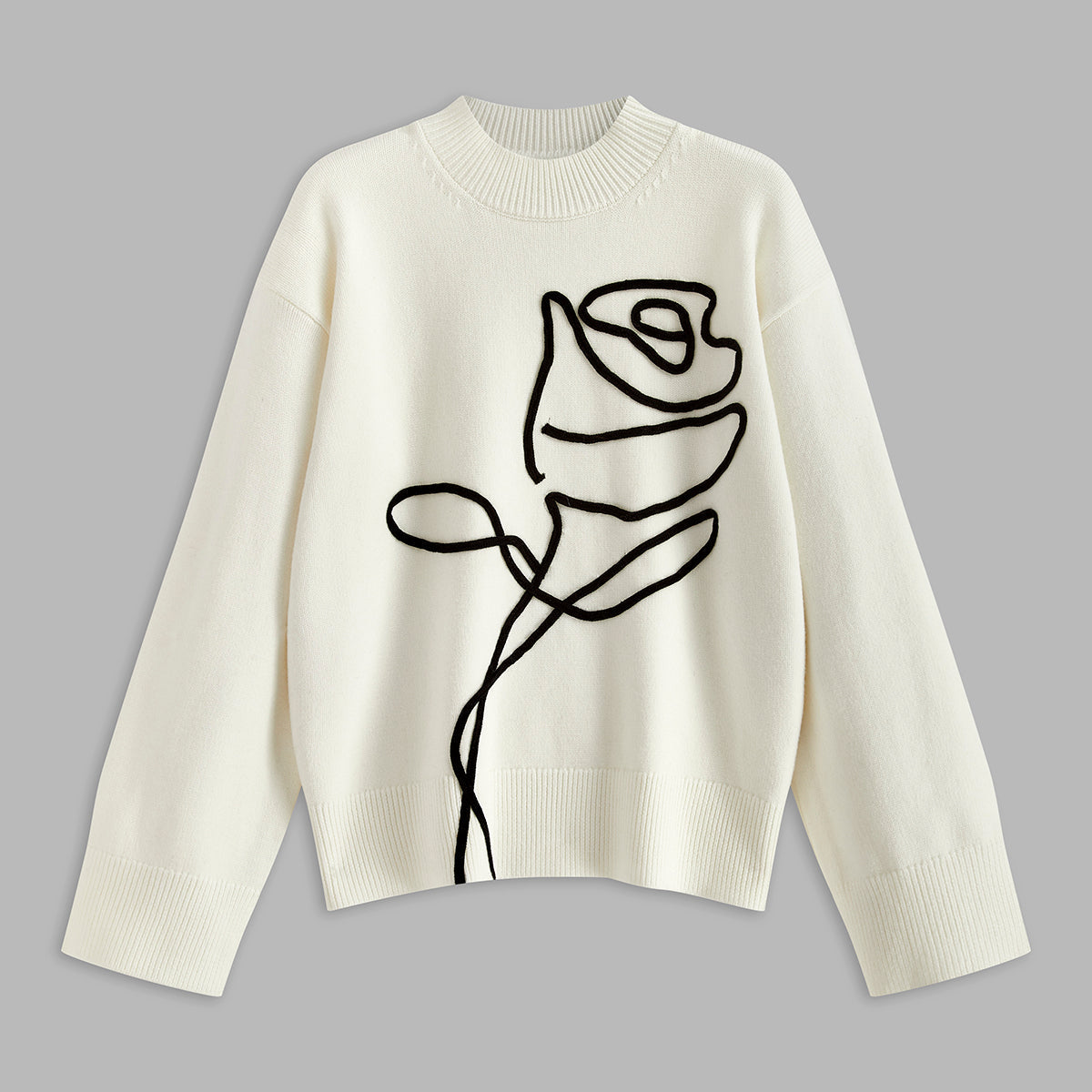 Örgü-Çiçekli Kazak