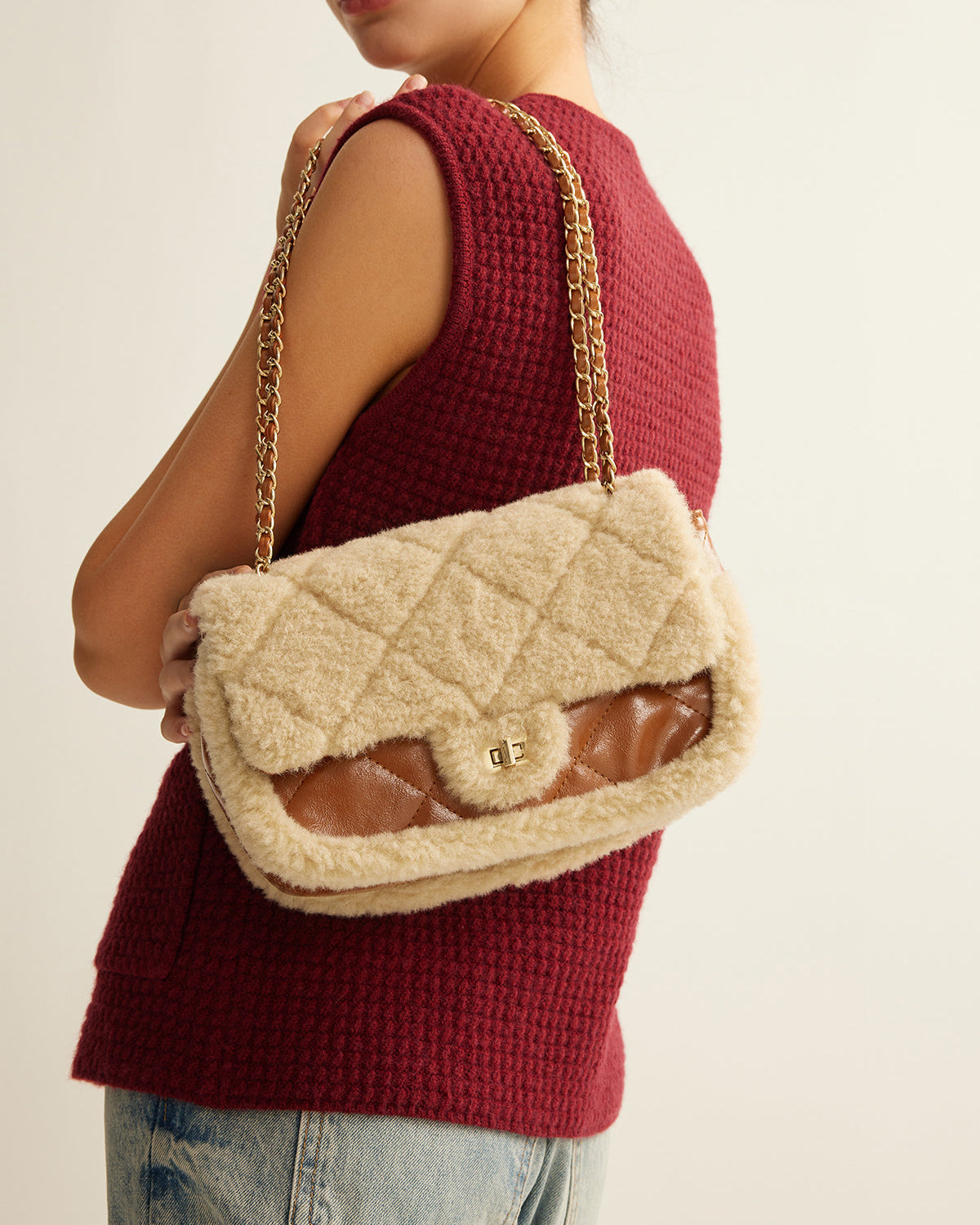 Teddy Luxe Shoulder Çanta