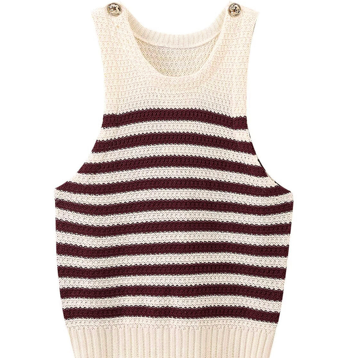 Leisure Çizgili Kazak Yelek