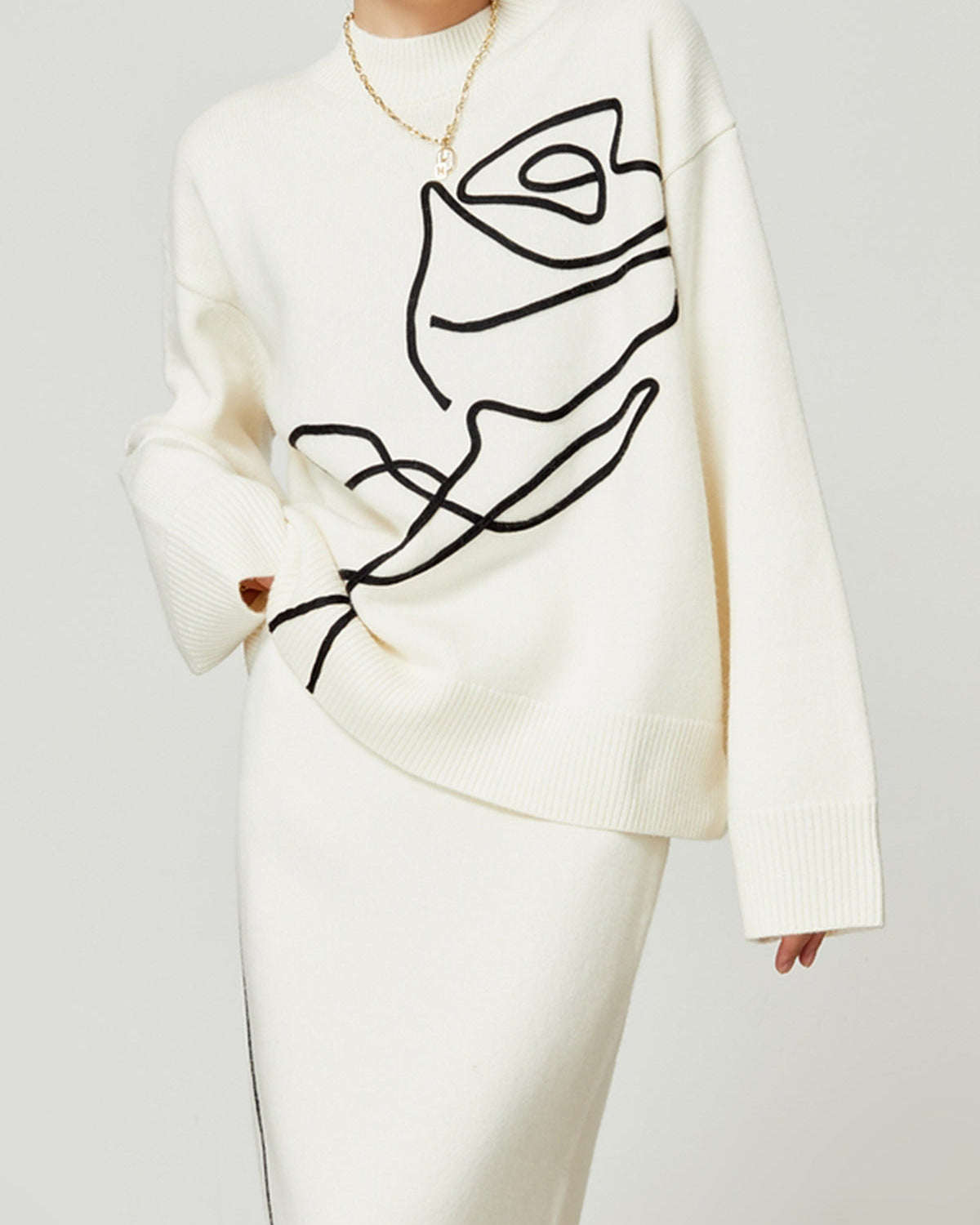 Örgü-Çiçekli Kazak