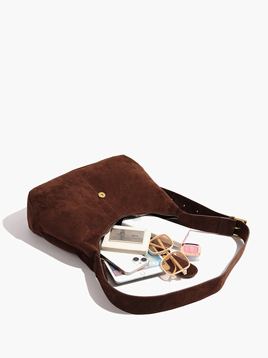 Vintage Saddle Süet Çanta