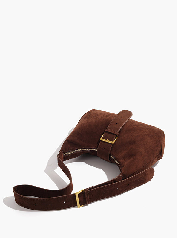 Vintage Saddle Süet Çanta