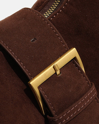 Vintage Saddle Süet Çanta