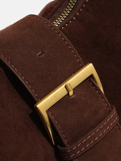 Vintage Saddle Süet Çanta