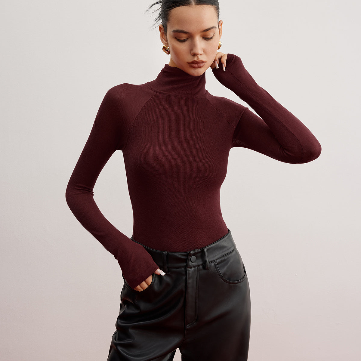 Transparan Kollu Dar Kesim Kazak