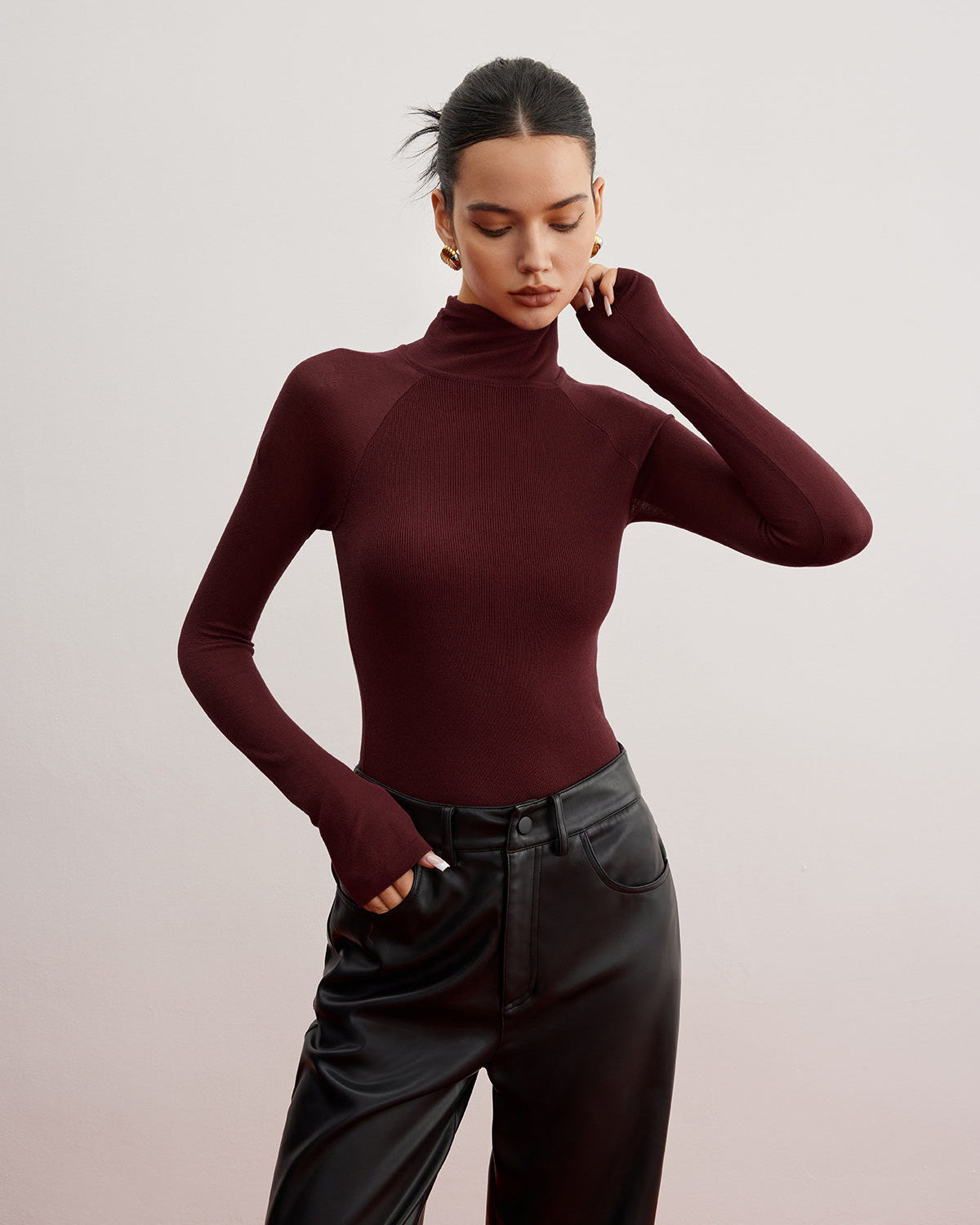 Transparan Kollu Dar Kesim Kazak