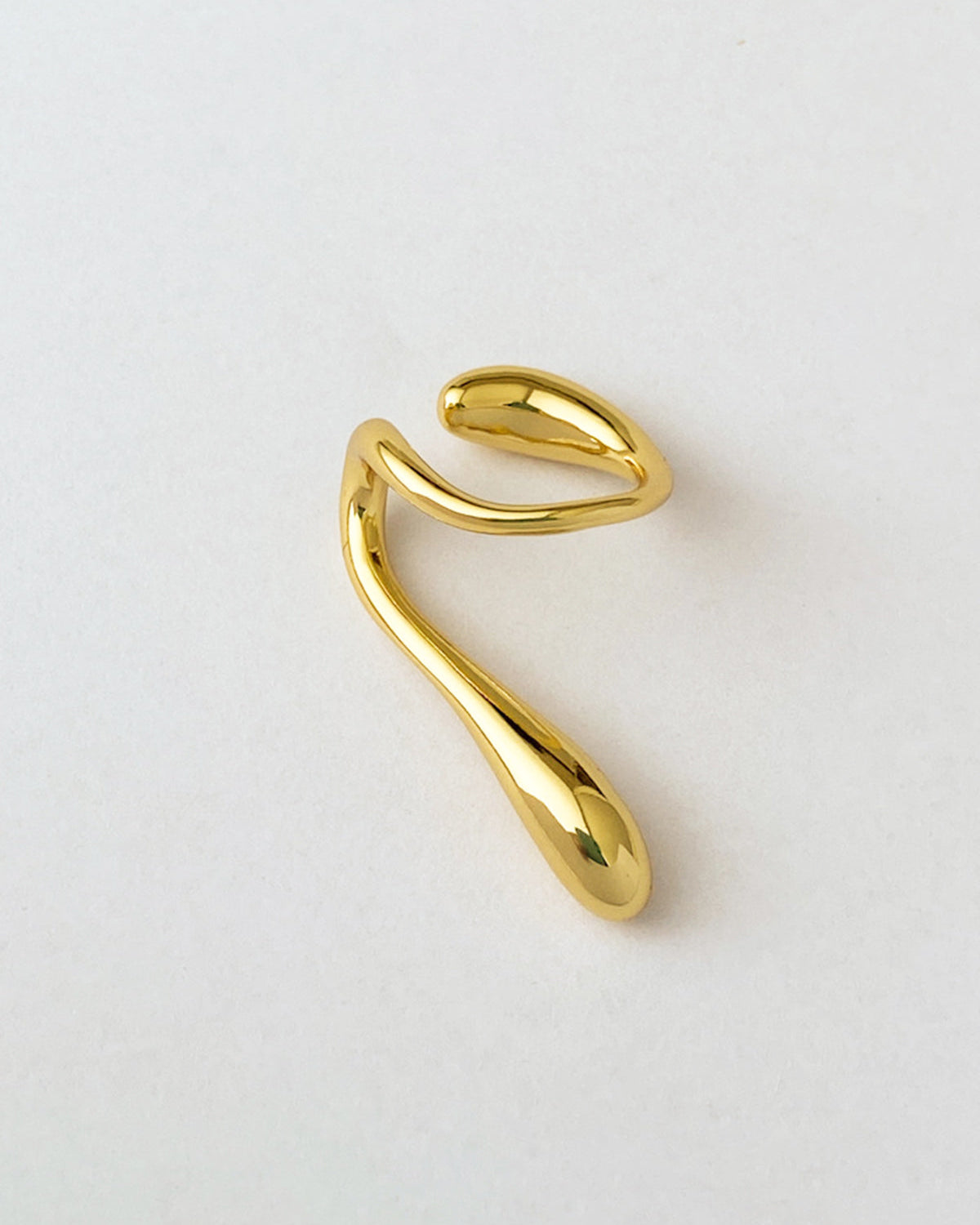 Sarmal Geometrik Su Damlası Küpe