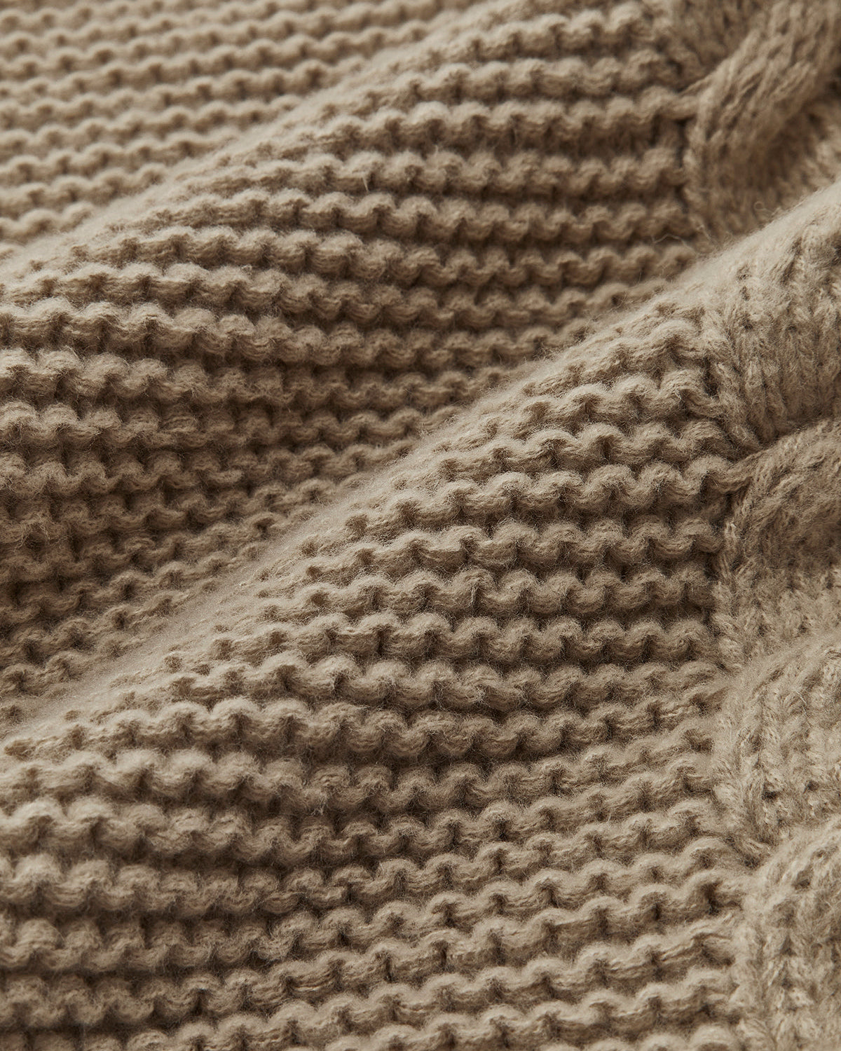 Leisure Yuvarlak Yaka Kablo Örgü Kazak