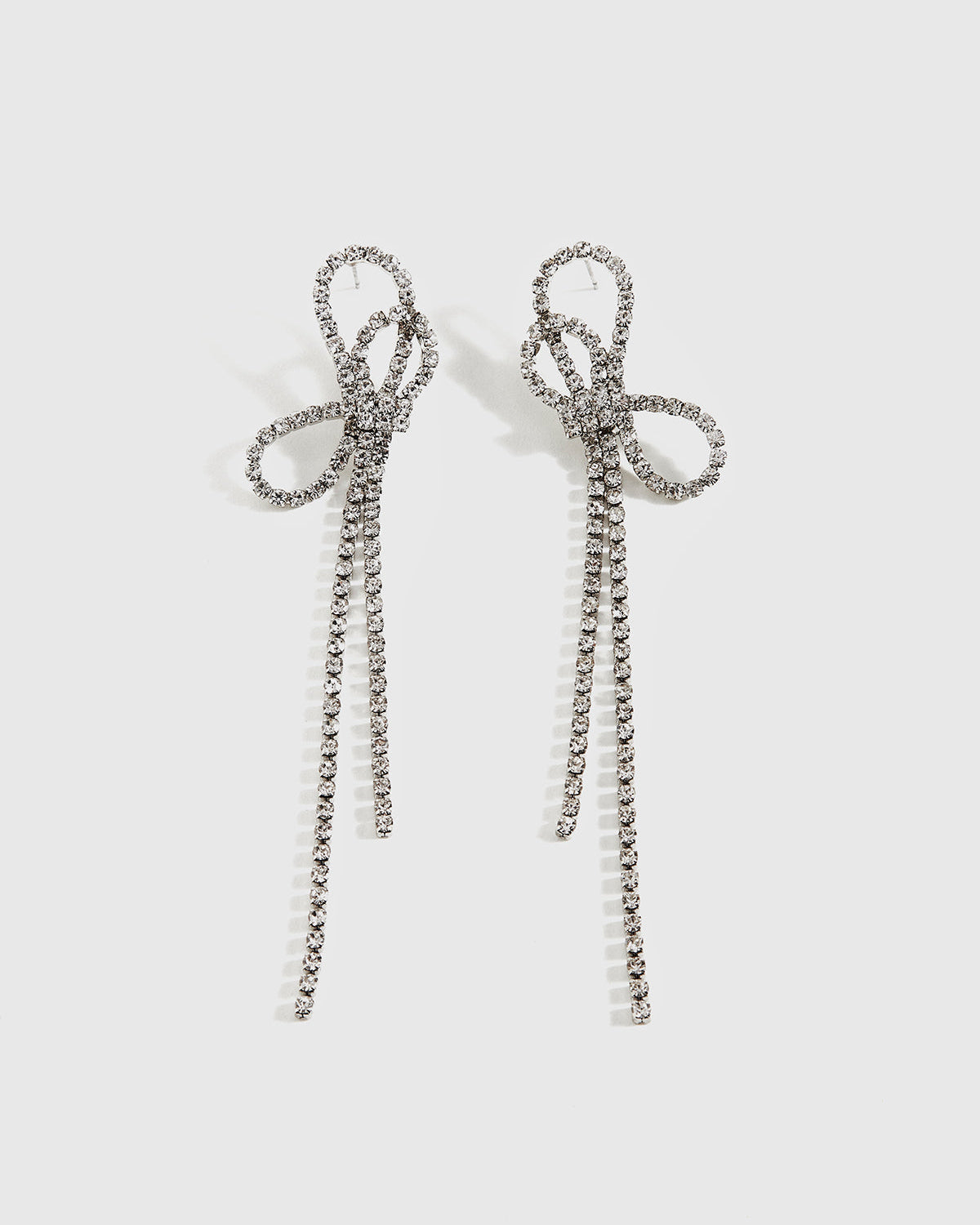 Stras Taşlı Uzun Küpe