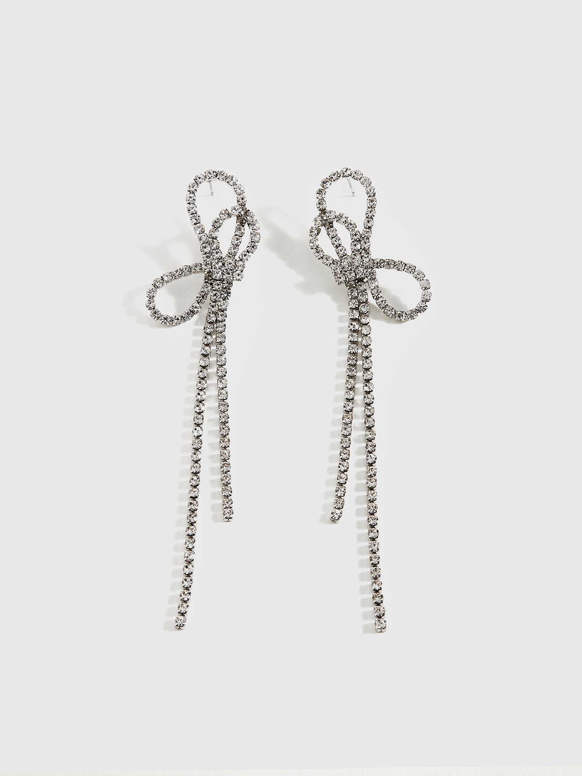 Stras Taşlı Uzun Küpe