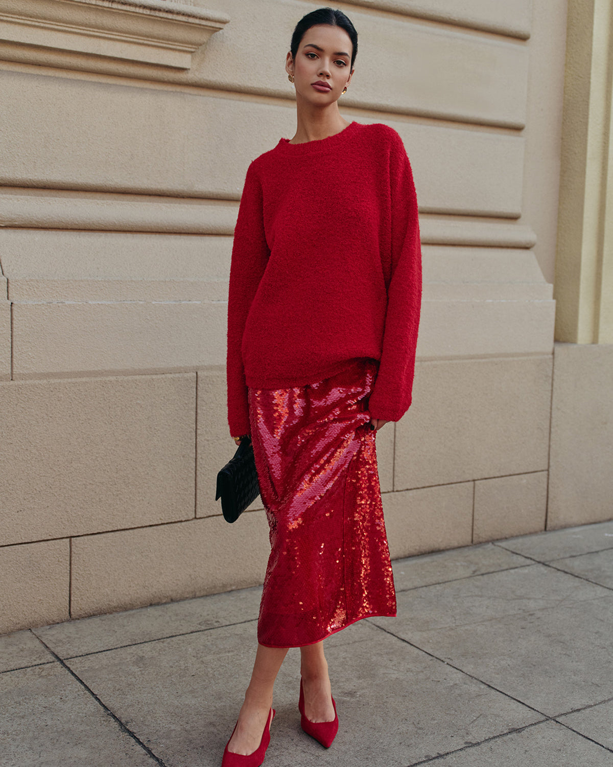 Şık Yün Karışımlı Rahat Kazak