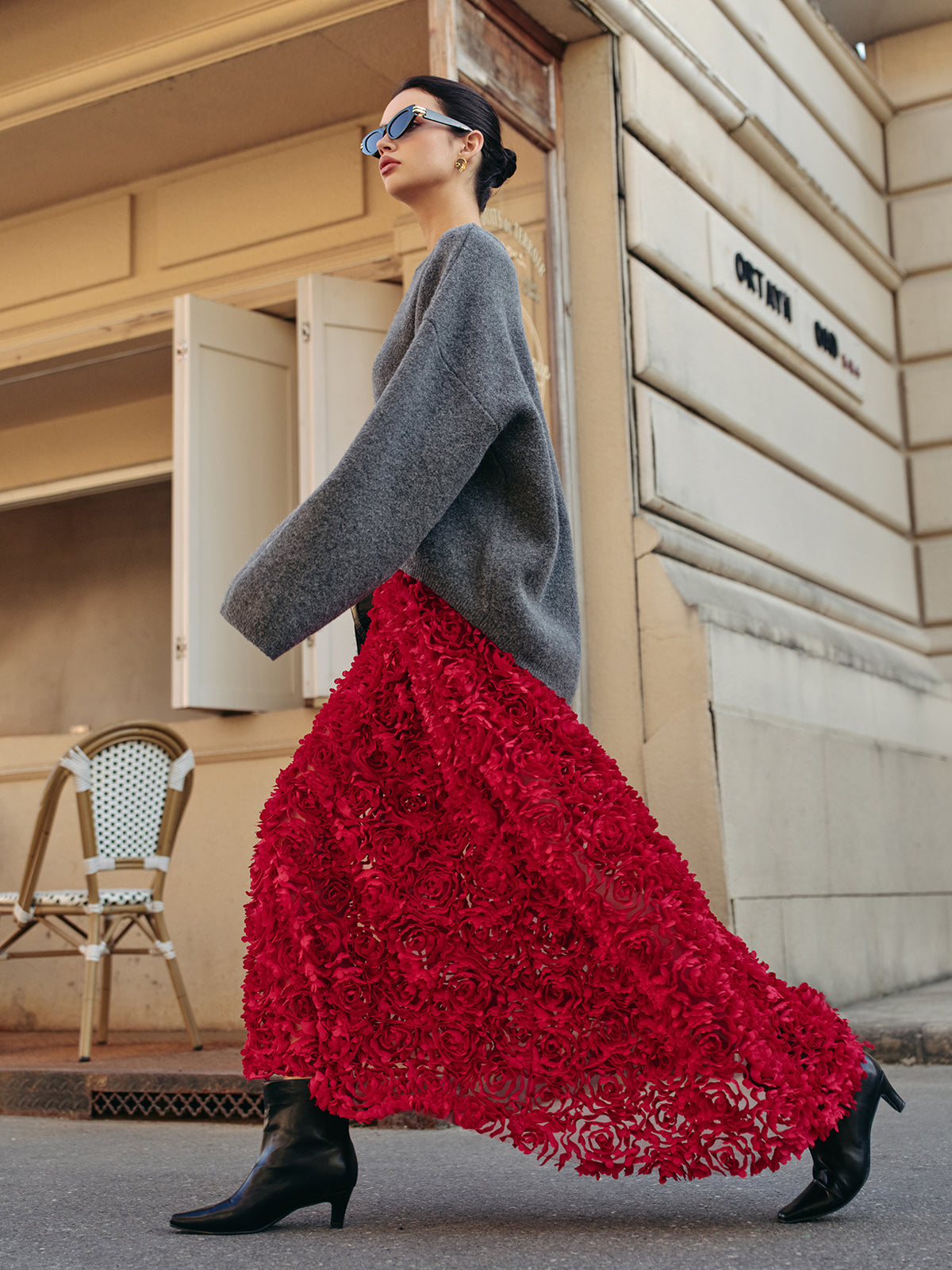 Yün Karışımlı Oversize Düz Triko Kazak