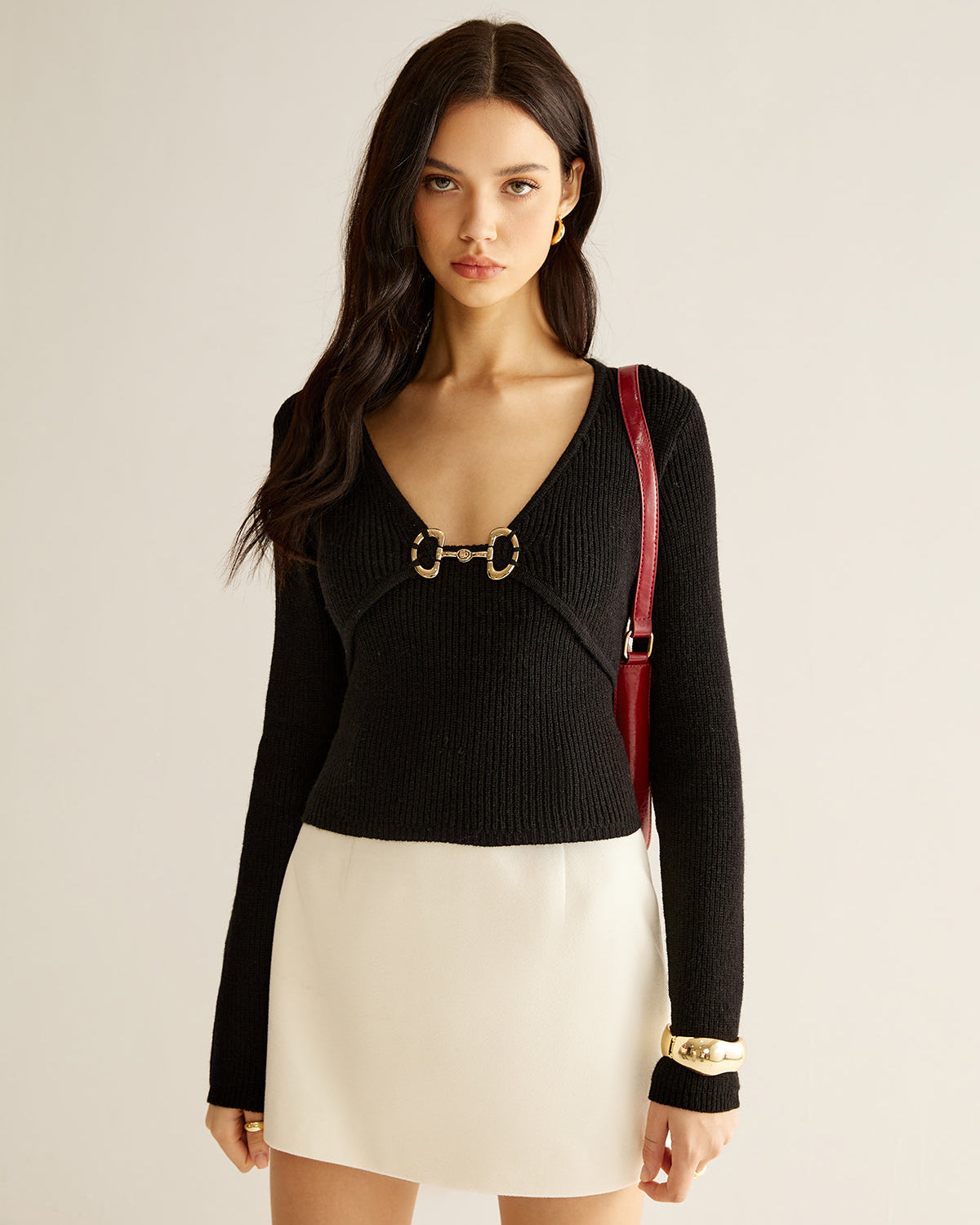 V Yaka Metal Detaylı Kazak