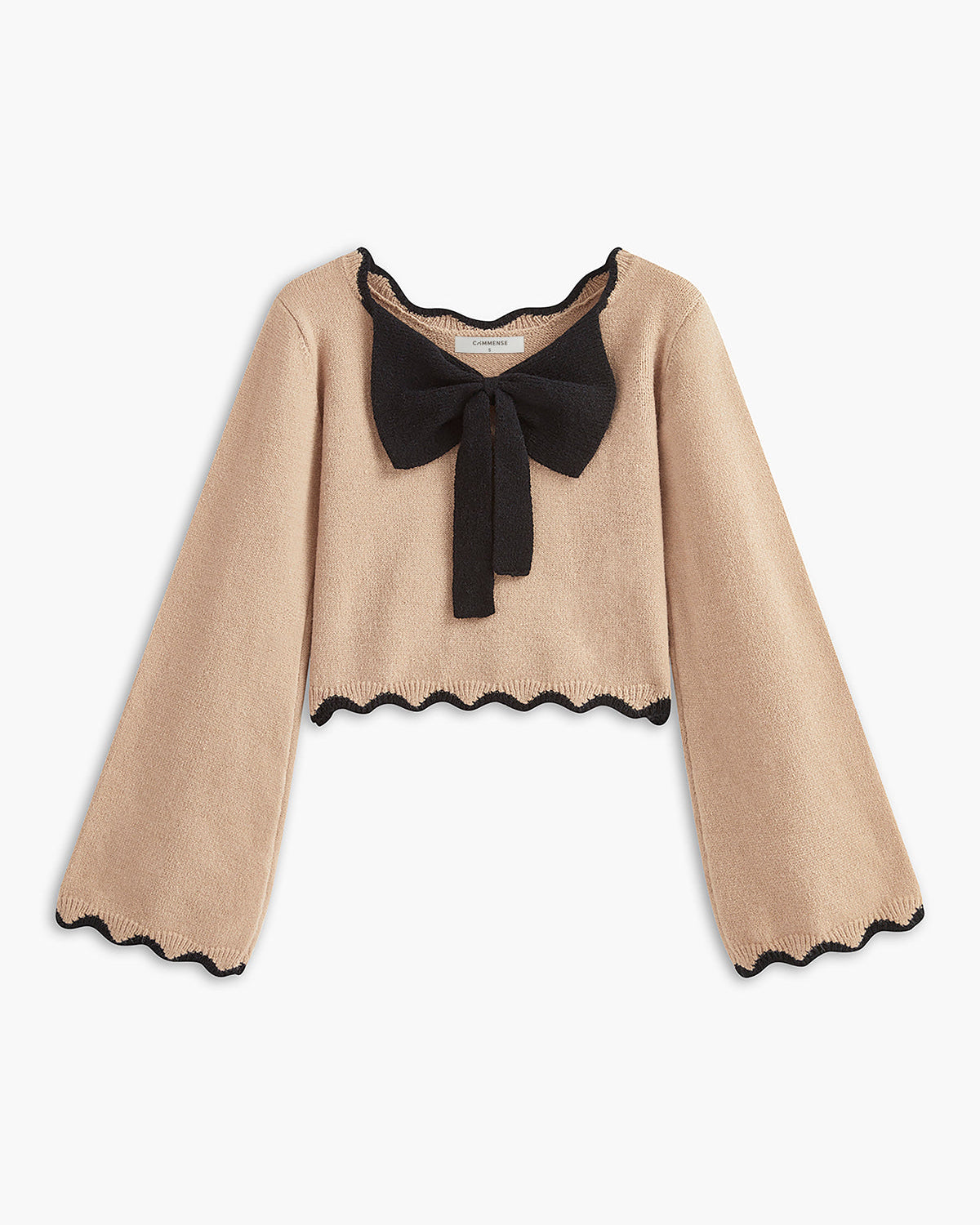 Kontrast Dalga Şeritli Fiyonk Detaylı Kazak