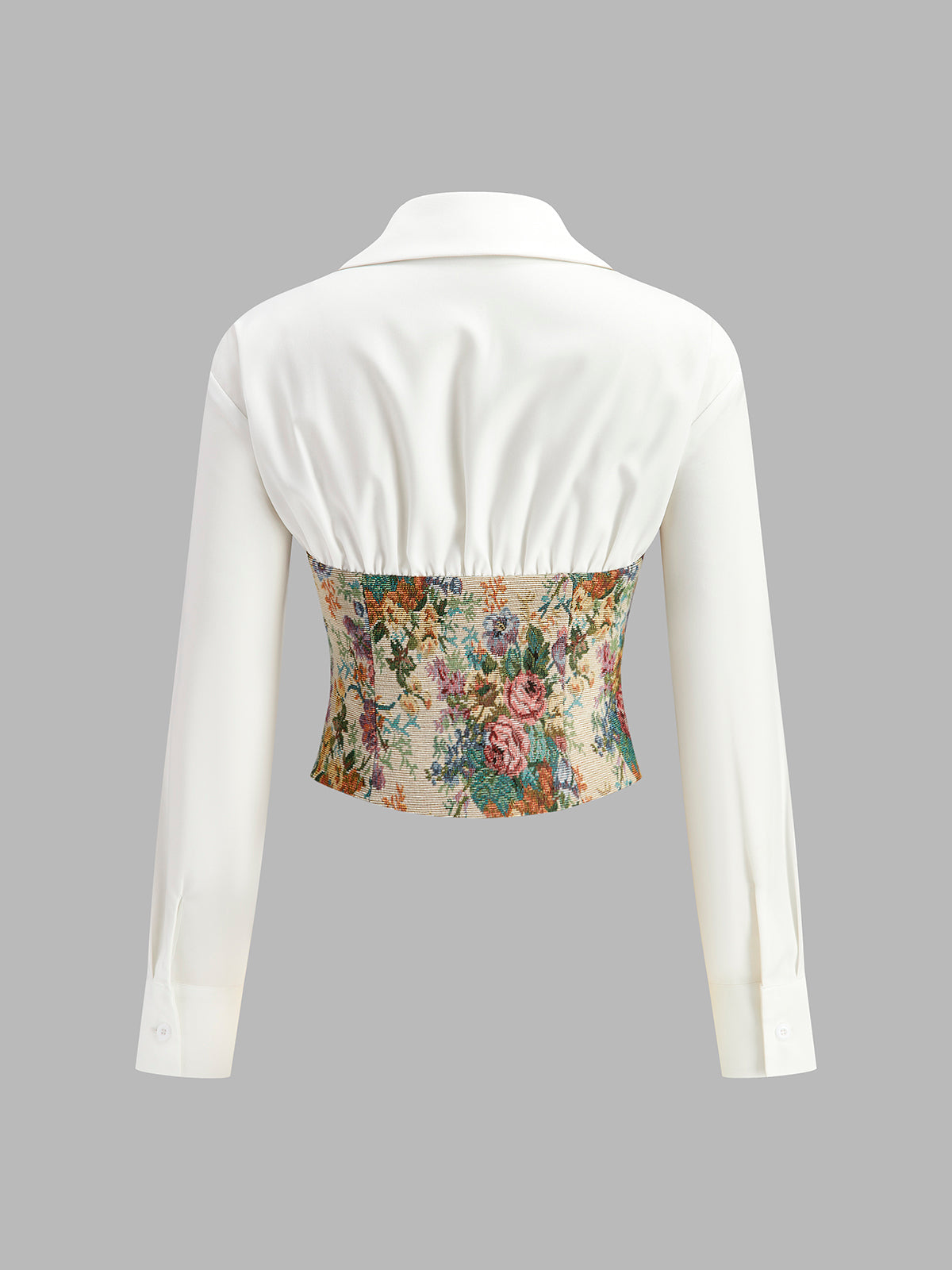 2’si 1 Arada Jakarlı Polo Yaka Bluz