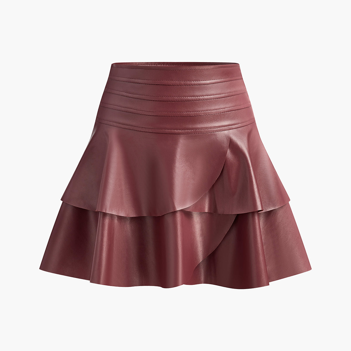 Yüksek Bel Fırfırlı Etek